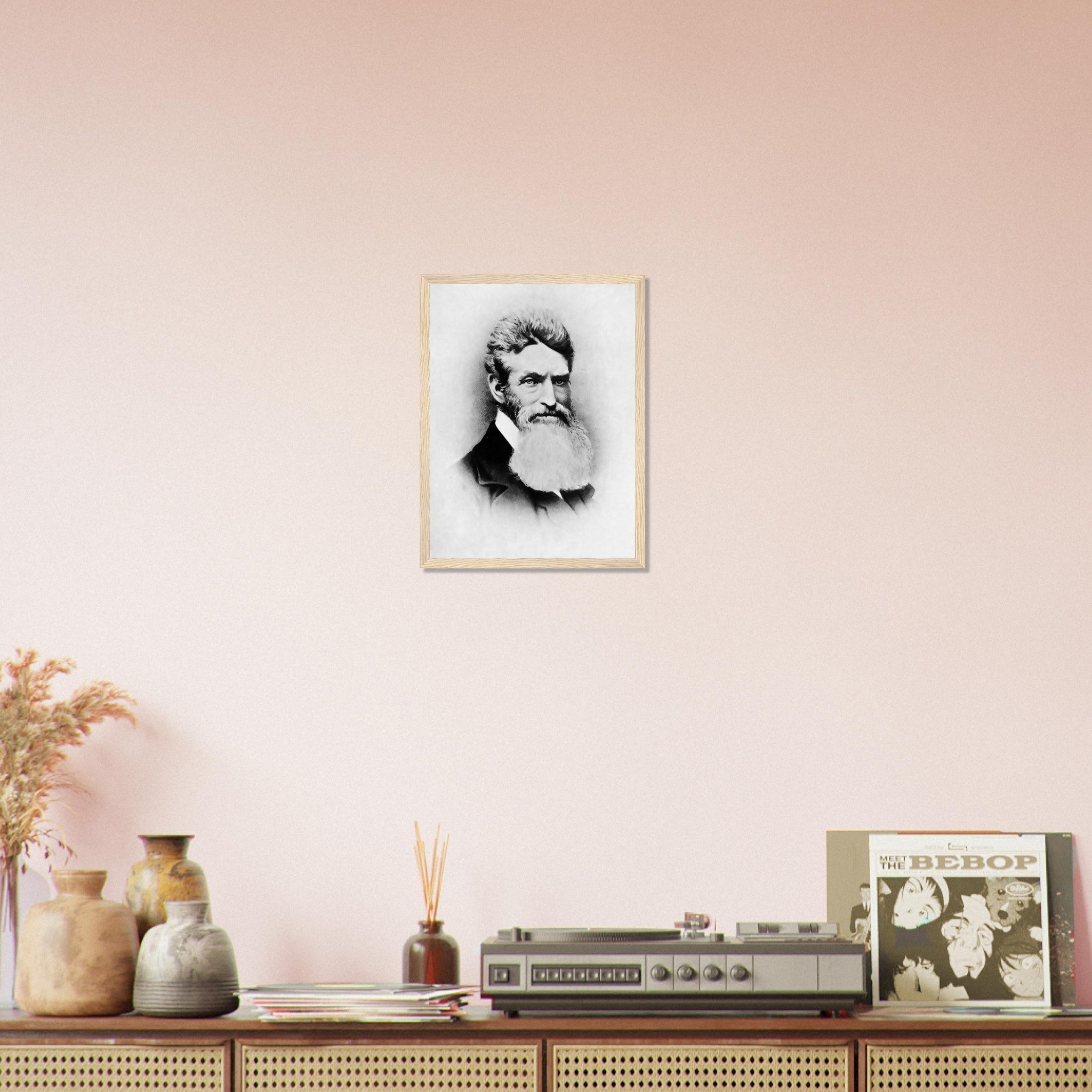 John Brown Framed, Abolitionist, Terrorist Or Freedom Fighter? Vintage Photo John Brown Framed Print Circa 1857 - WallArtPrints4U