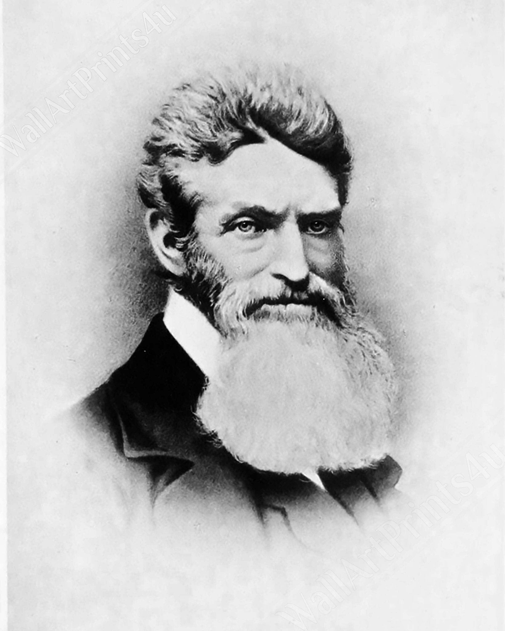 John Brown Framed, Abolitionist, Terrorist Or Freedom Fighter? Vintage Photo John Brown Framed Print Circa 1857 - WallArtPrints4U