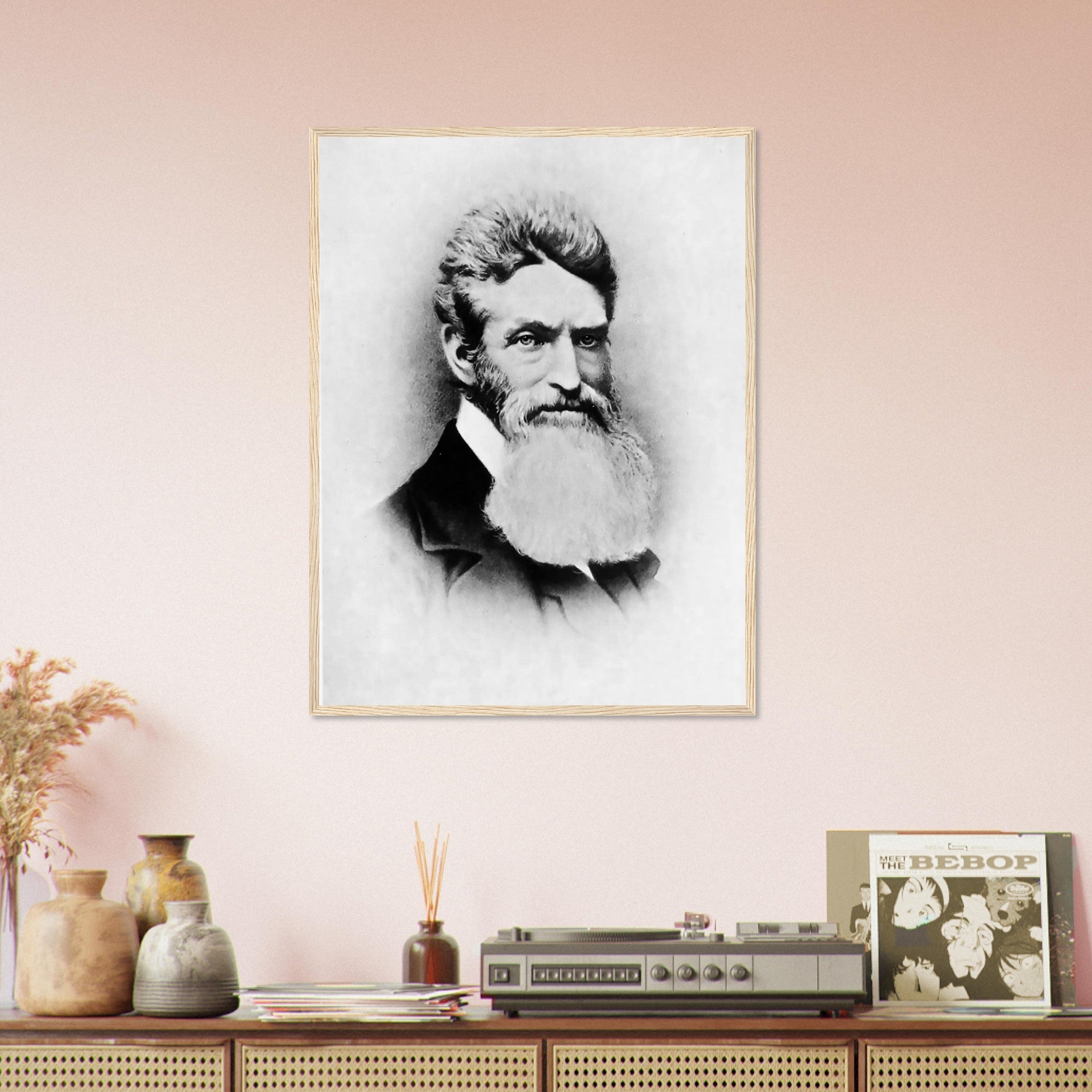 John Brown Framed, Abolitionist, Terrorist Or Freedom Fighter? Vintage Photo John Brown Framed Print Circa 1857 - WallArtPrints4U