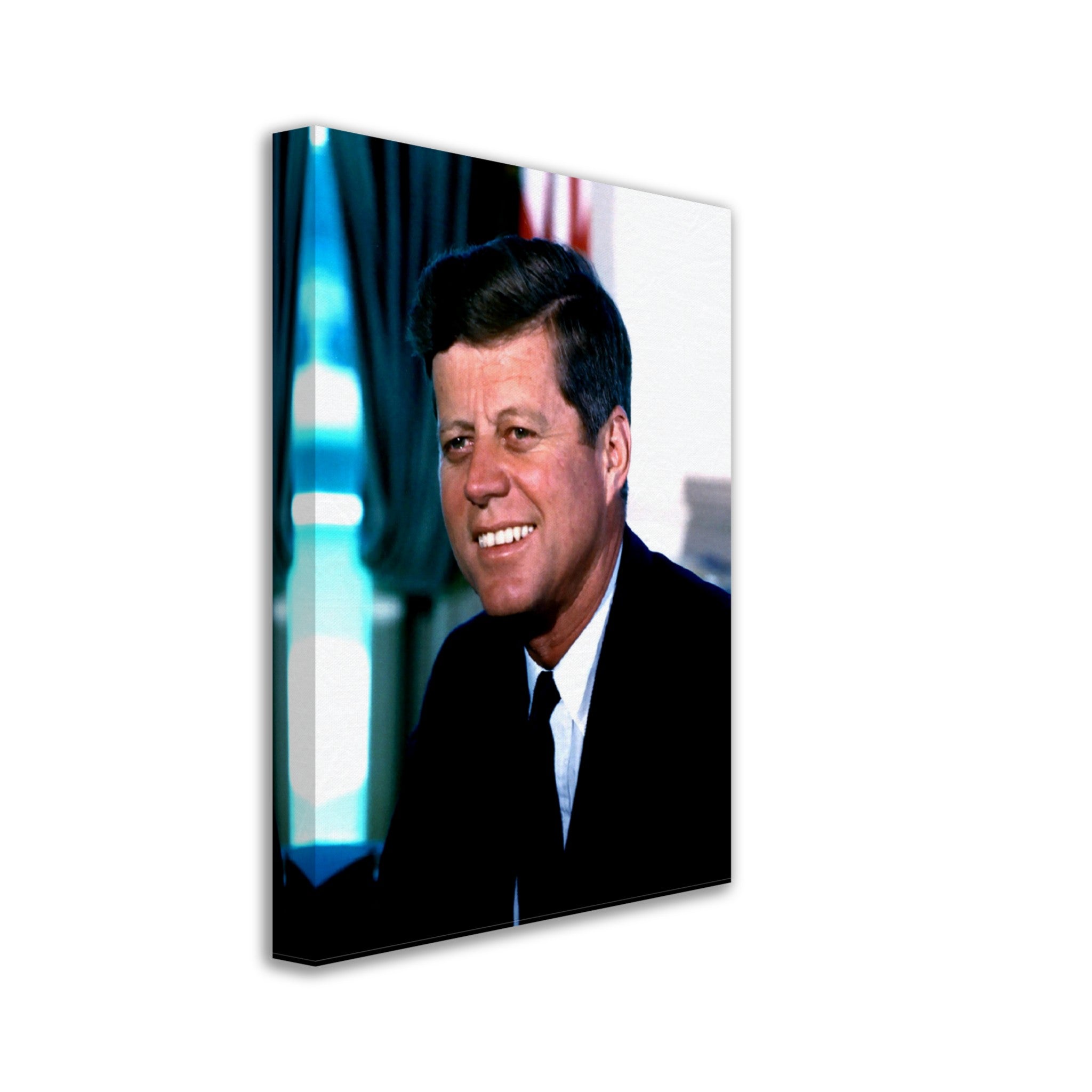 John F Kennedy Canvas, 35th President Of These United States, Vintage Photo Portrait - John F Kennedy Canvas Print - WallArtPrints4U