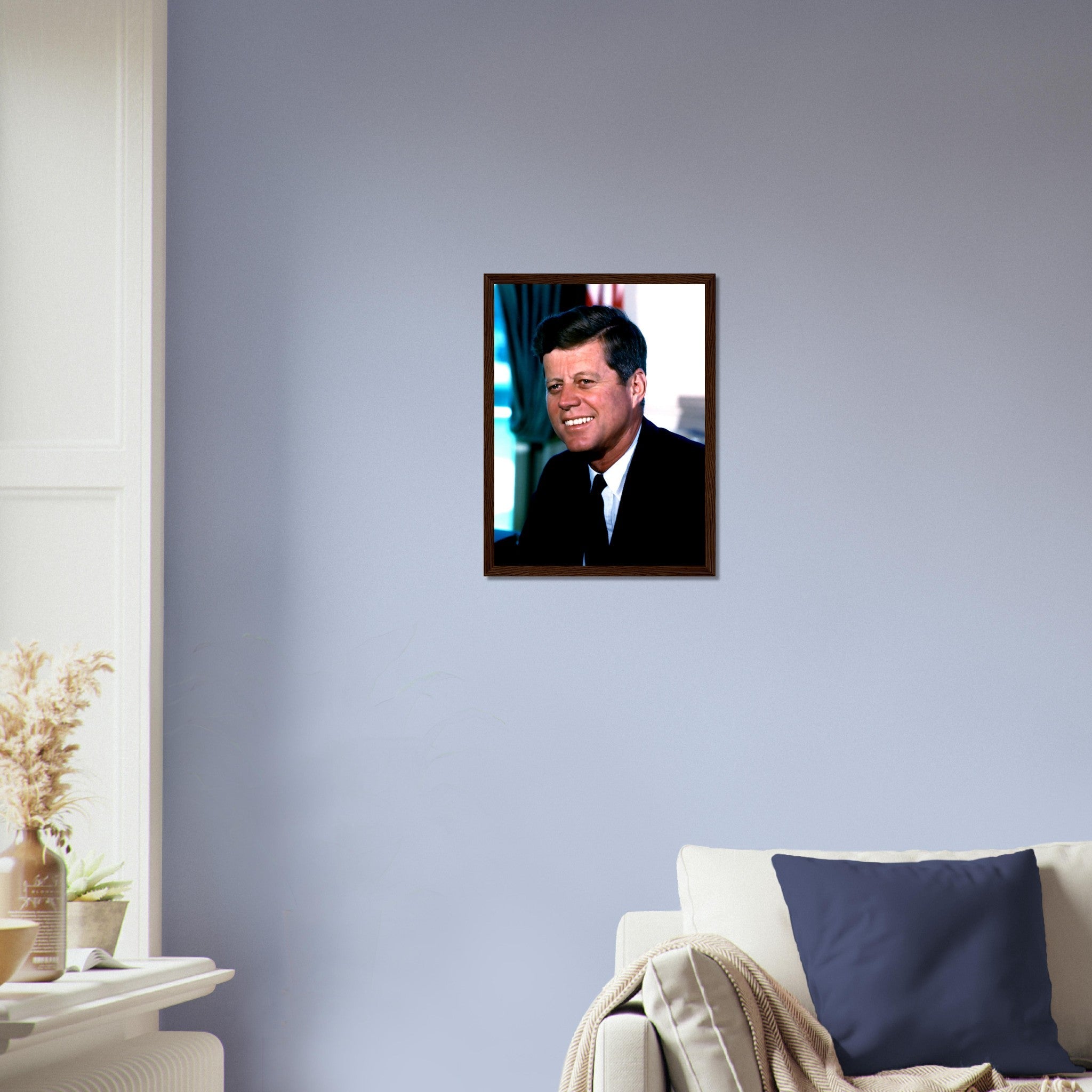 John F Kennedy Framed, 35th President Of These United States, Vintage Photo Portrait - John F Kennedy Framed Print - WallArtPrints4U