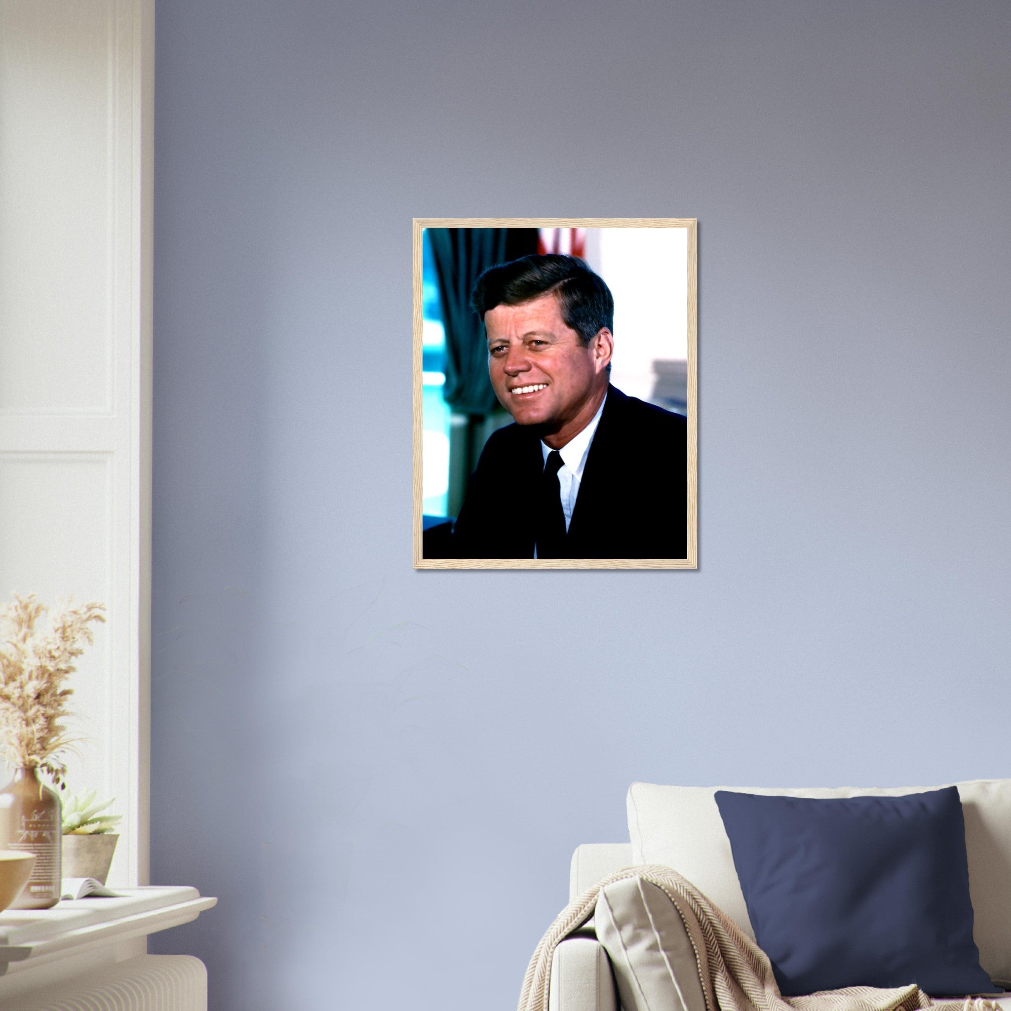 John F Kennedy Framed, 35th President Of These United States, Vintage Photo Portrait - John F Kennedy Framed Print - WallArtPrints4U