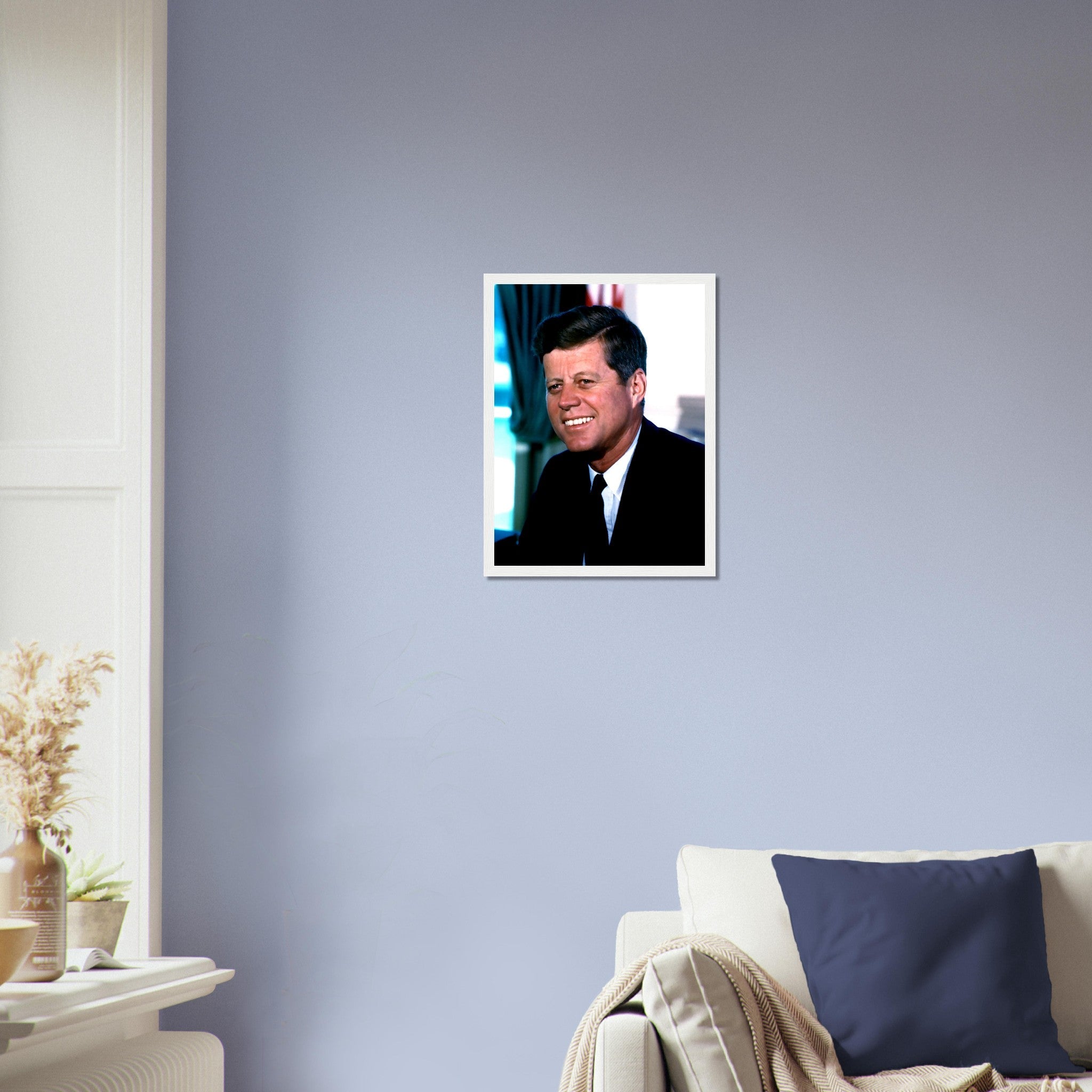 John F Kennedy Framed, 35th President Of These United States, Vintage Photo Portrait - John F Kennedy Framed Print - WallArtPrints4U
