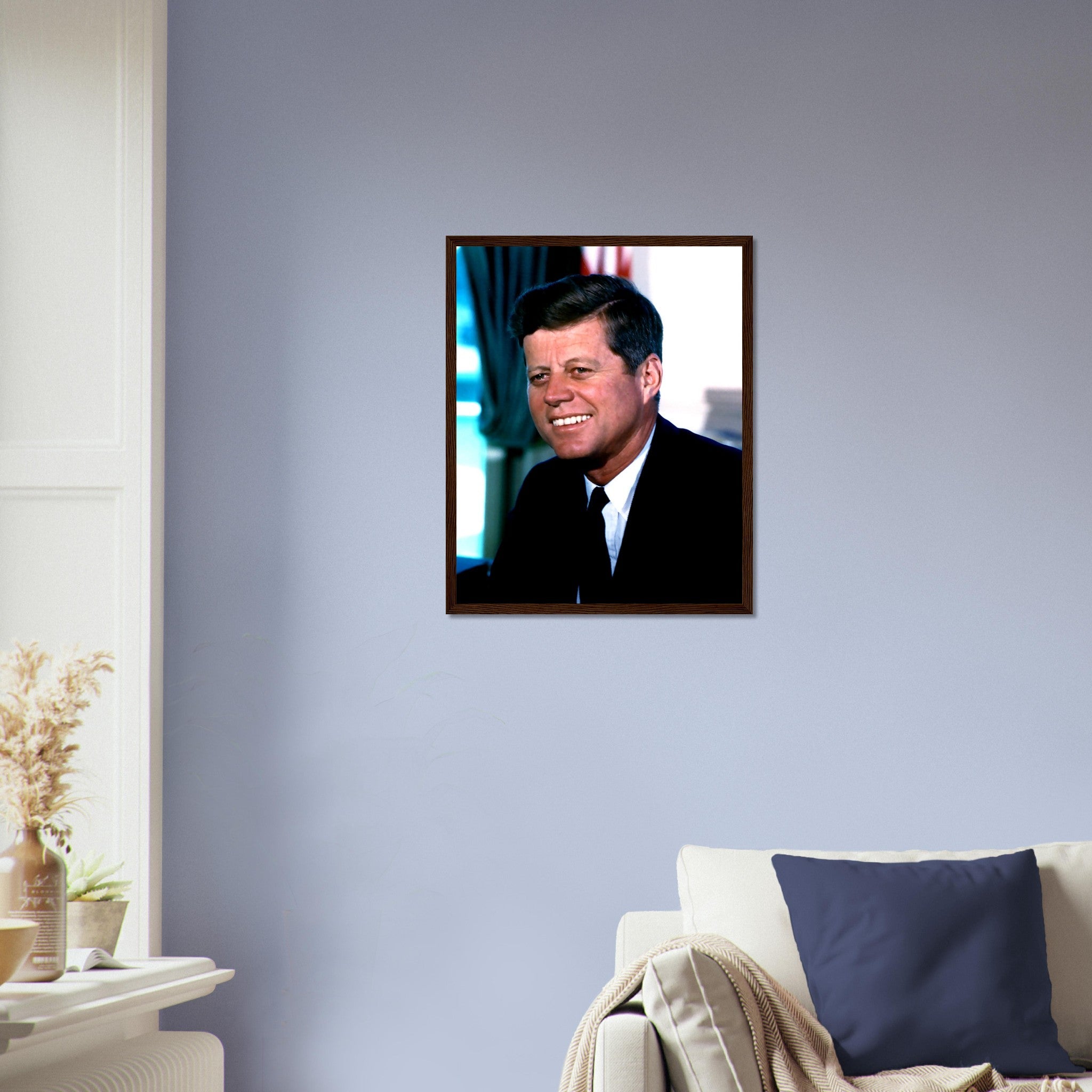 John F Kennedy Framed, 35th President Of These United States, Vintage Photo Portrait - John F Kennedy Framed Print - WallArtPrints4U