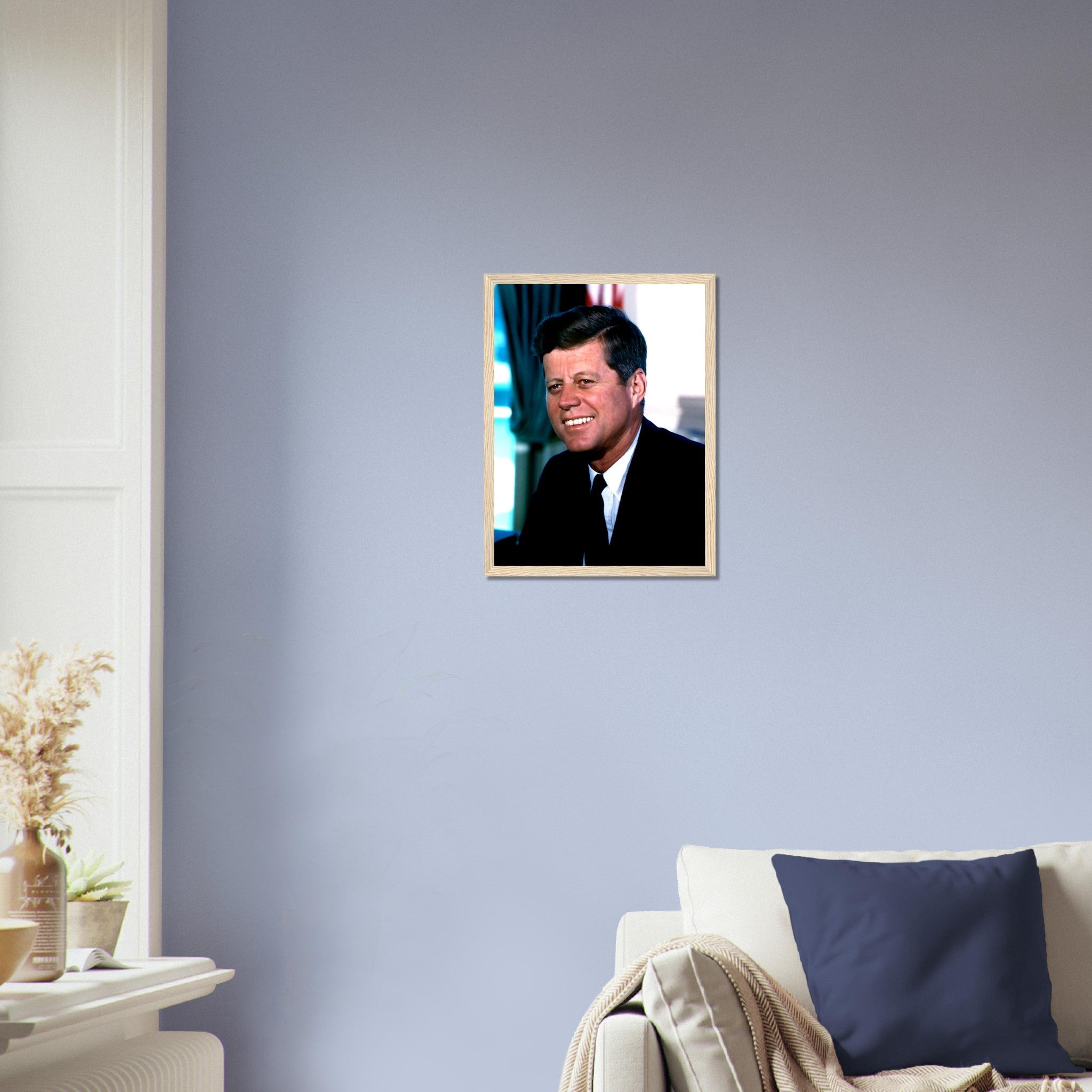 John F Kennedy Framed, 35th President Of These United States, Vintage Photo Portrait - John F Kennedy Framed Print - WallArtPrints4U
