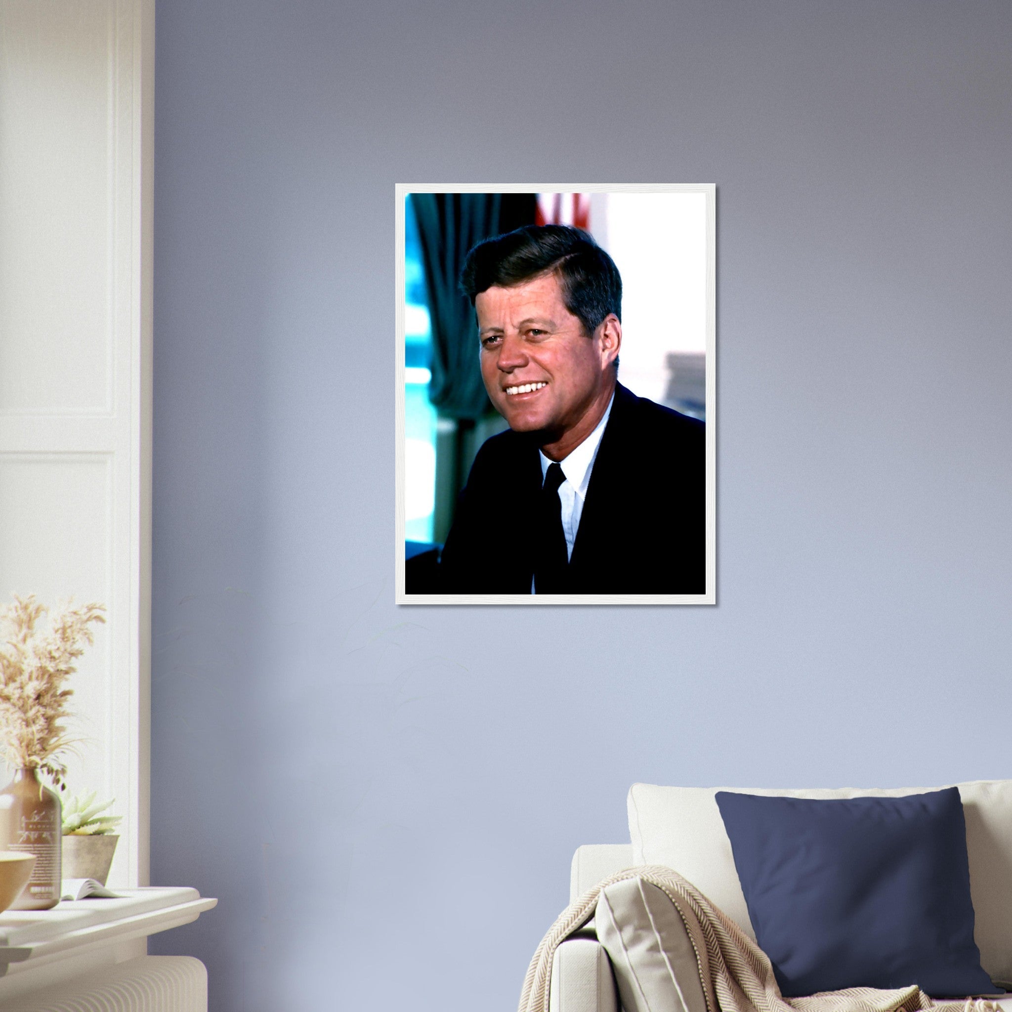 John F Kennedy Framed, 35th President Of These United States, Vintage Photo Portrait - John F Kennedy Framed Print - WallArtPrints4U