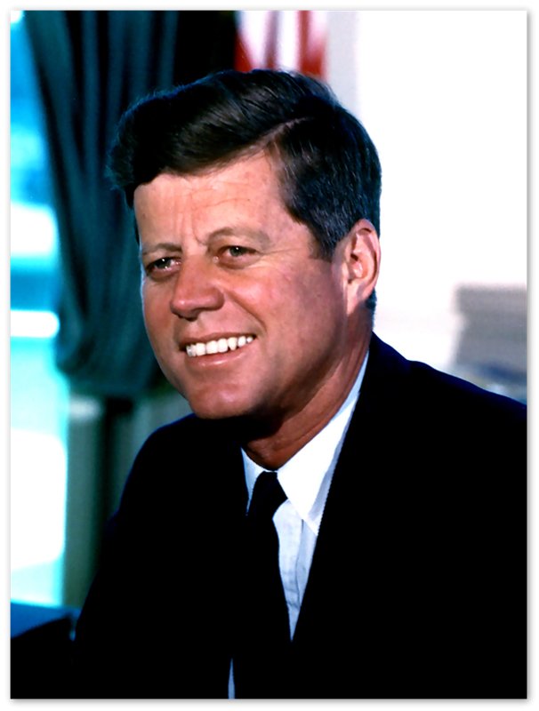 John F Kennedy Poster, 35th President Of These United States, Vintage Photo Portrait - John F Kennedy Print - WallArtPrints4U