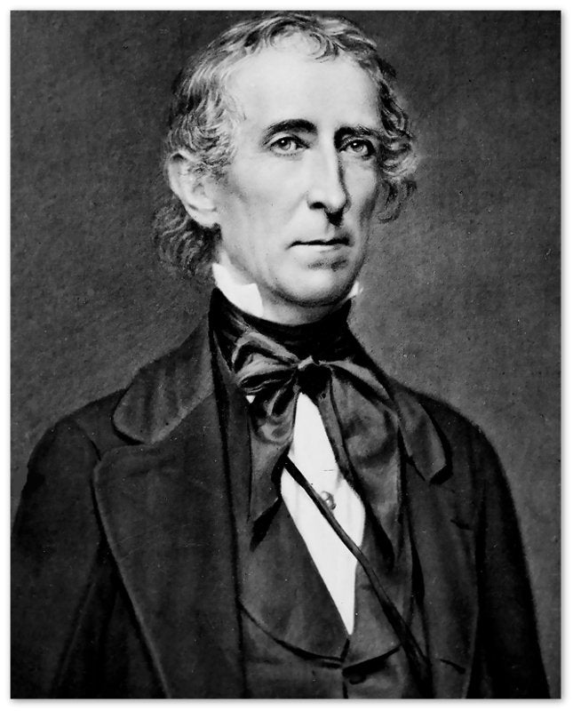 John Tyler Poster, 10th President Of Usa, Vintage Portrait - John Tyler Print - WallArtPrints4U