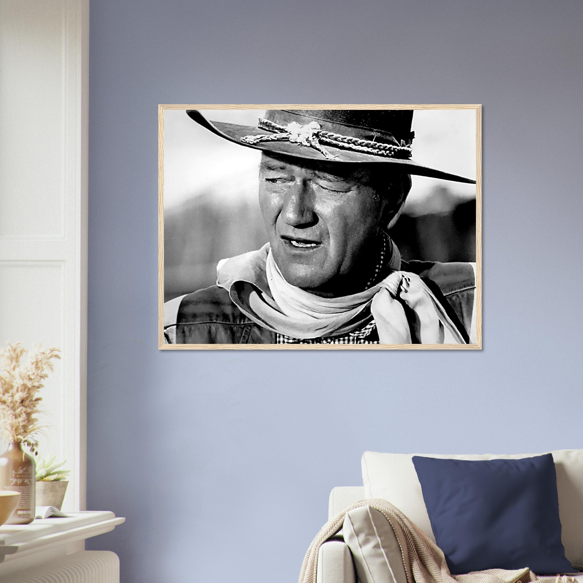 John Wayne Framed, Cowboy Framed 1961, Vintage Photo, John Wayne Framed Print, Hollywood Silver Screen Star - WallArtPrints4U