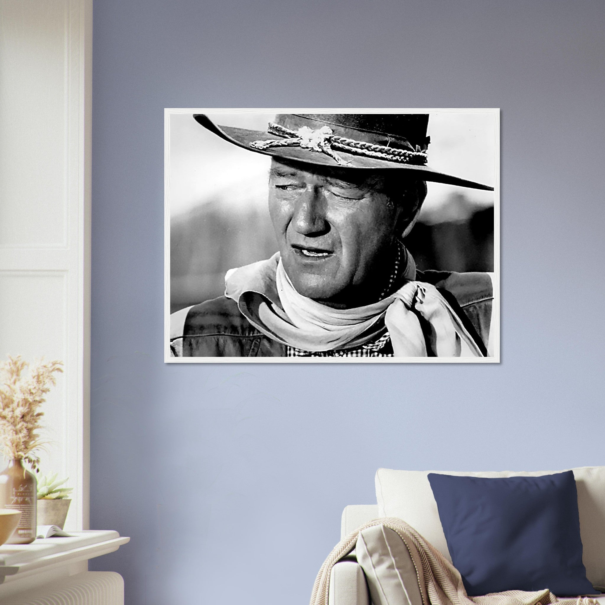John Wayne Framed, Cowboy Framed 1961, Vintage Photo, John Wayne Framed Print, Hollywood Silver Screen Star - WallArtPrints4U