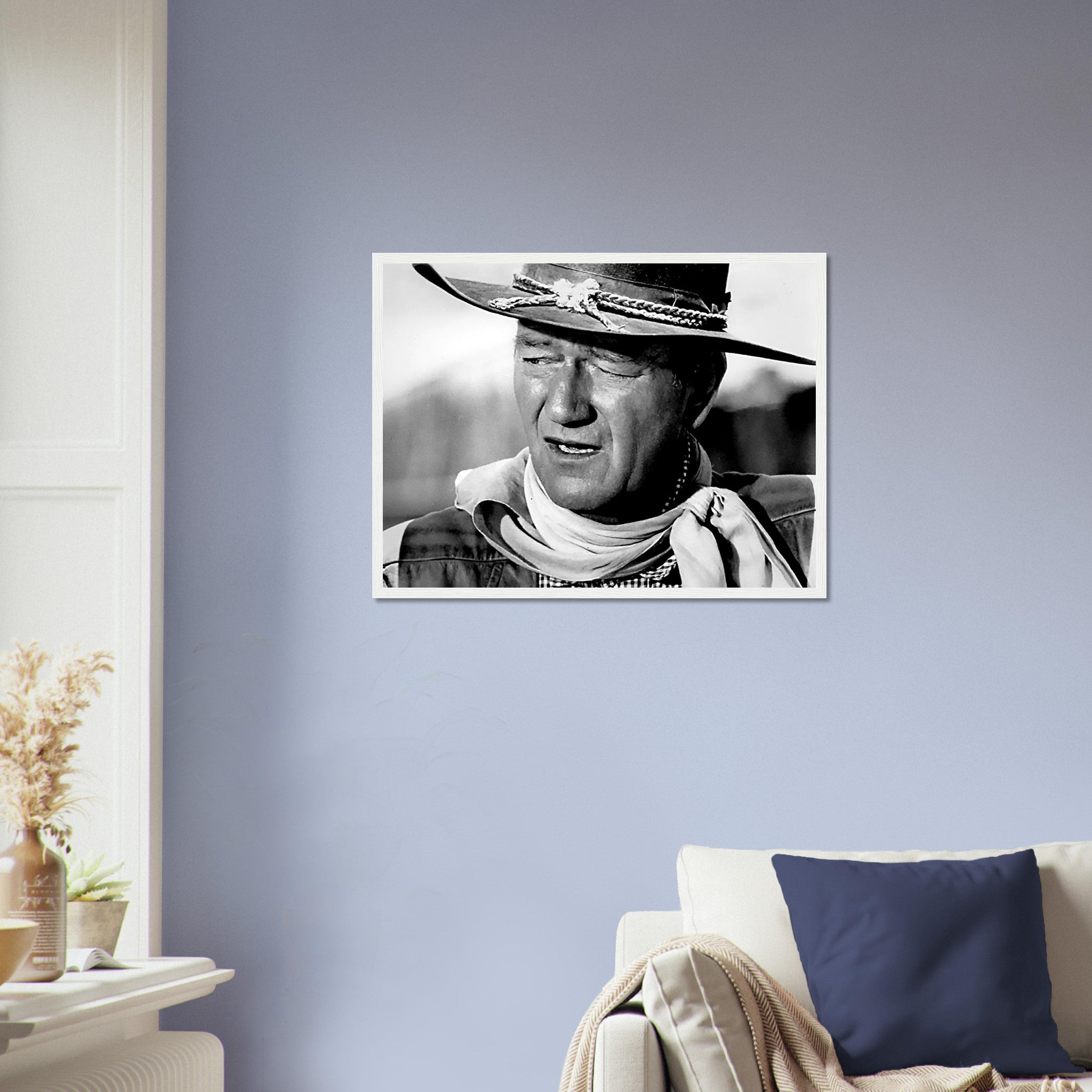 John Wayne Framed, Cowboy Framed 1961, Vintage Photo, John Wayne Framed Print, Hollywood Silver Screen Star - WallArtPrints4U