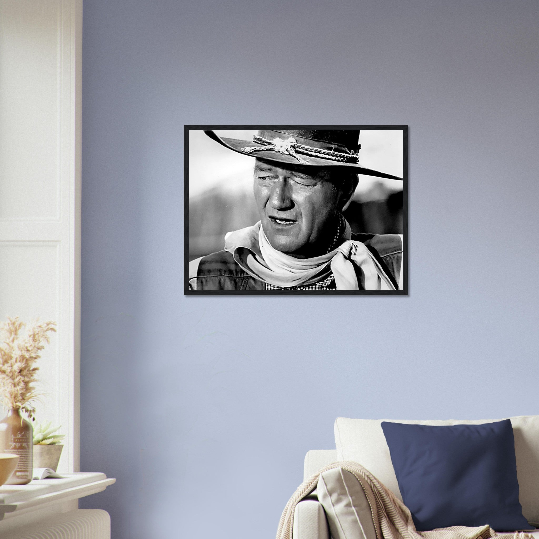 John Wayne Framed, Cowboy Framed 1961, Vintage Photo, John Wayne Framed Print, Hollywood Silver Screen Star - WallArtPrints4U