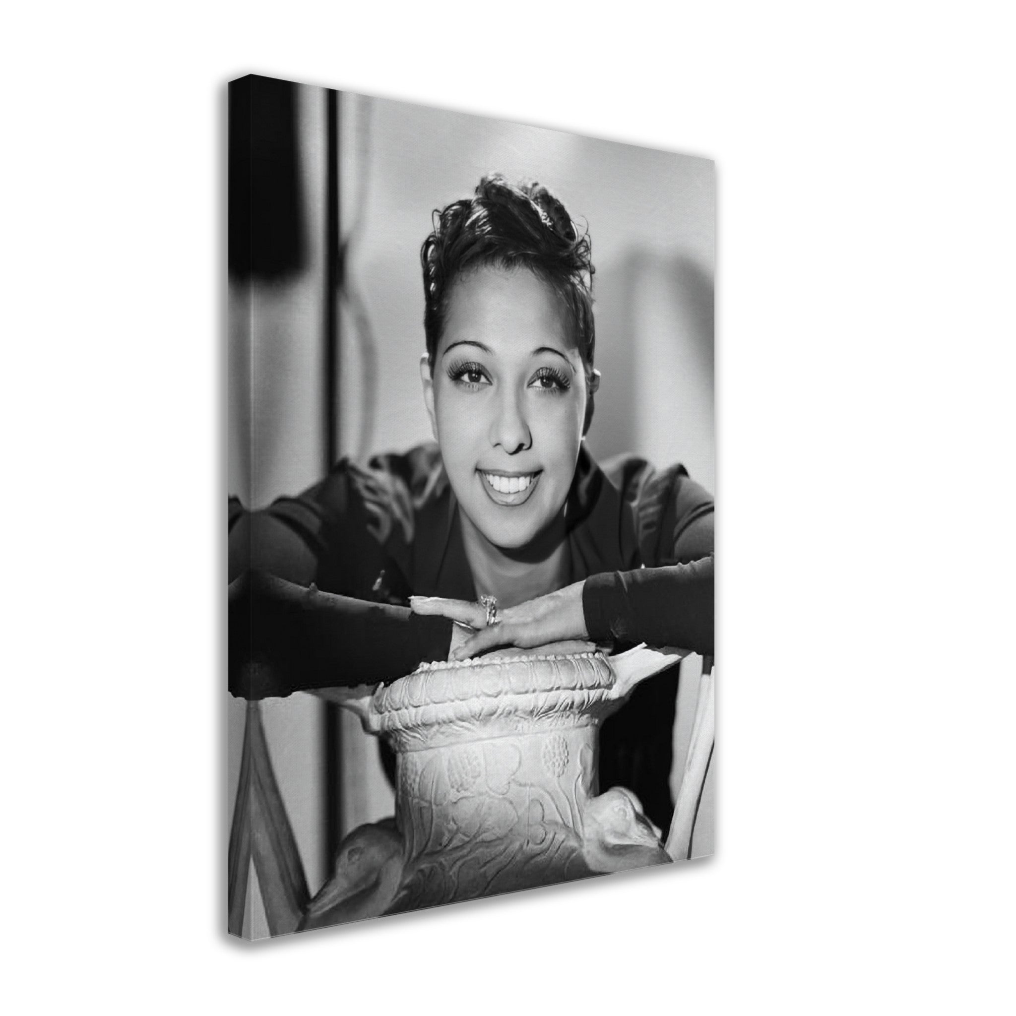 Josephine Baker Canvas, Vintage Photo Portrait - Josephine Baker Canvas Print - WallArtPrints4U