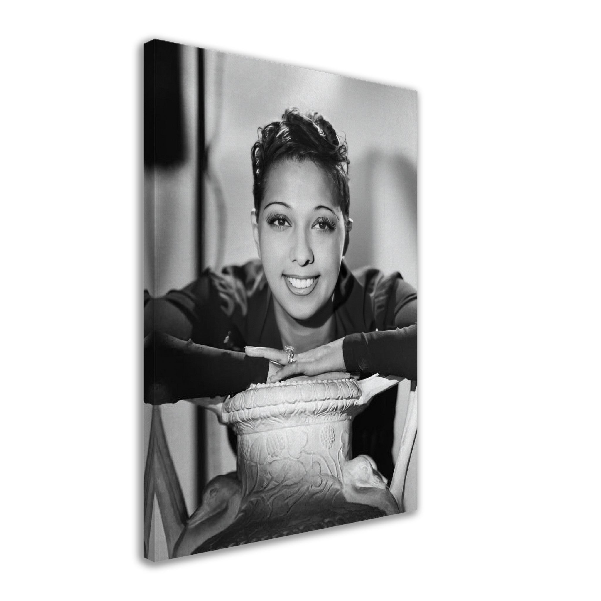 Josephine Baker Canvas, Vintage Photo Portrait - Josephine Baker Canvas Print - WallArtPrints4U
