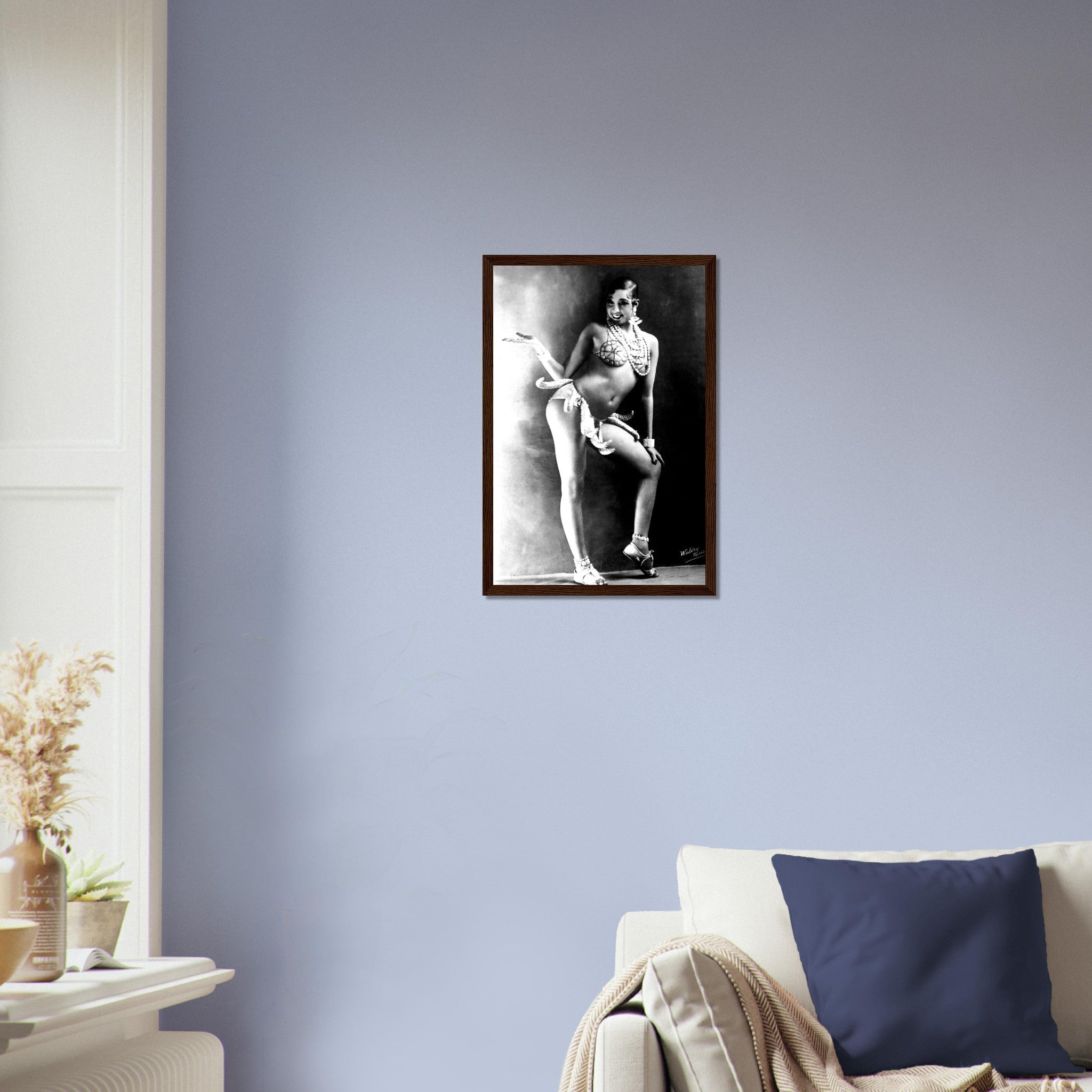 Josephine Baker Framed, Sensational Banana Girdle Dancer, Vintage Photo Portrait - Josephine Baker Framed Print - WallArtPrints4U