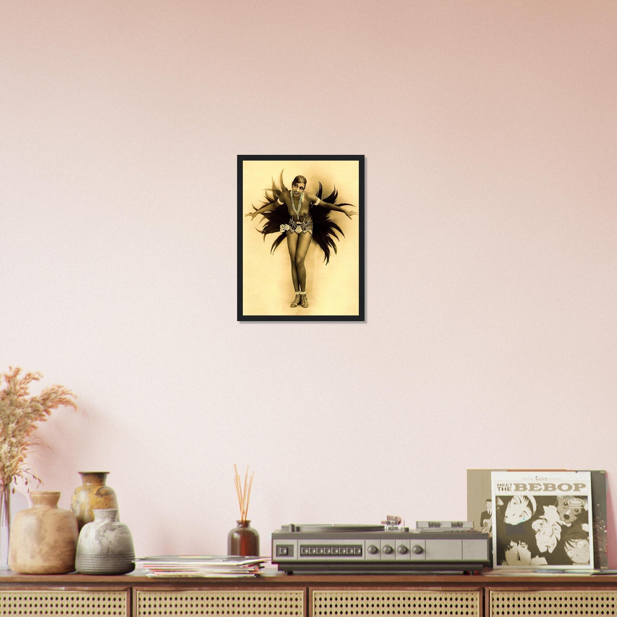 Josephine Baker Framed, Vintage Topless Pin Up - Josephine Baker Framed Print - WallArtPrints4U