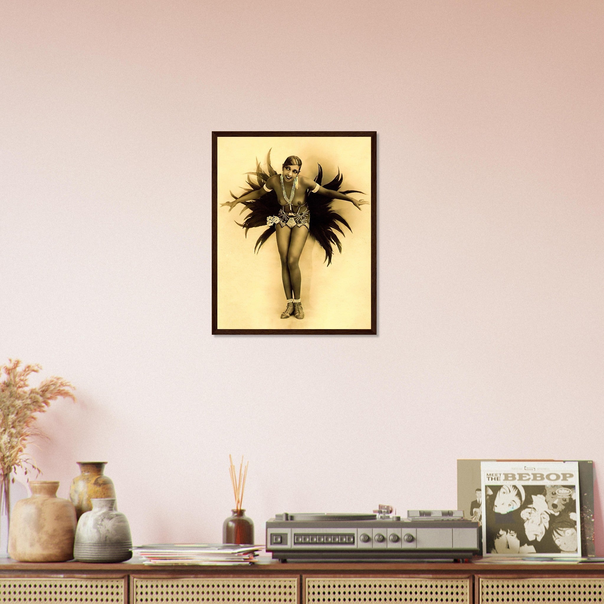 Josephine Baker Framed, Vintage Topless Pin Up - Josephine Baker Framed Print - WallArtPrints4U