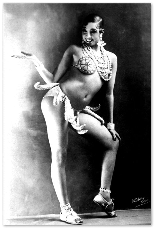 Josephine Baker Poster, Sensational Banana Girdle Dancer, Vintage Photo Portrait - Josephine Baker Print - WallArtPrints4U