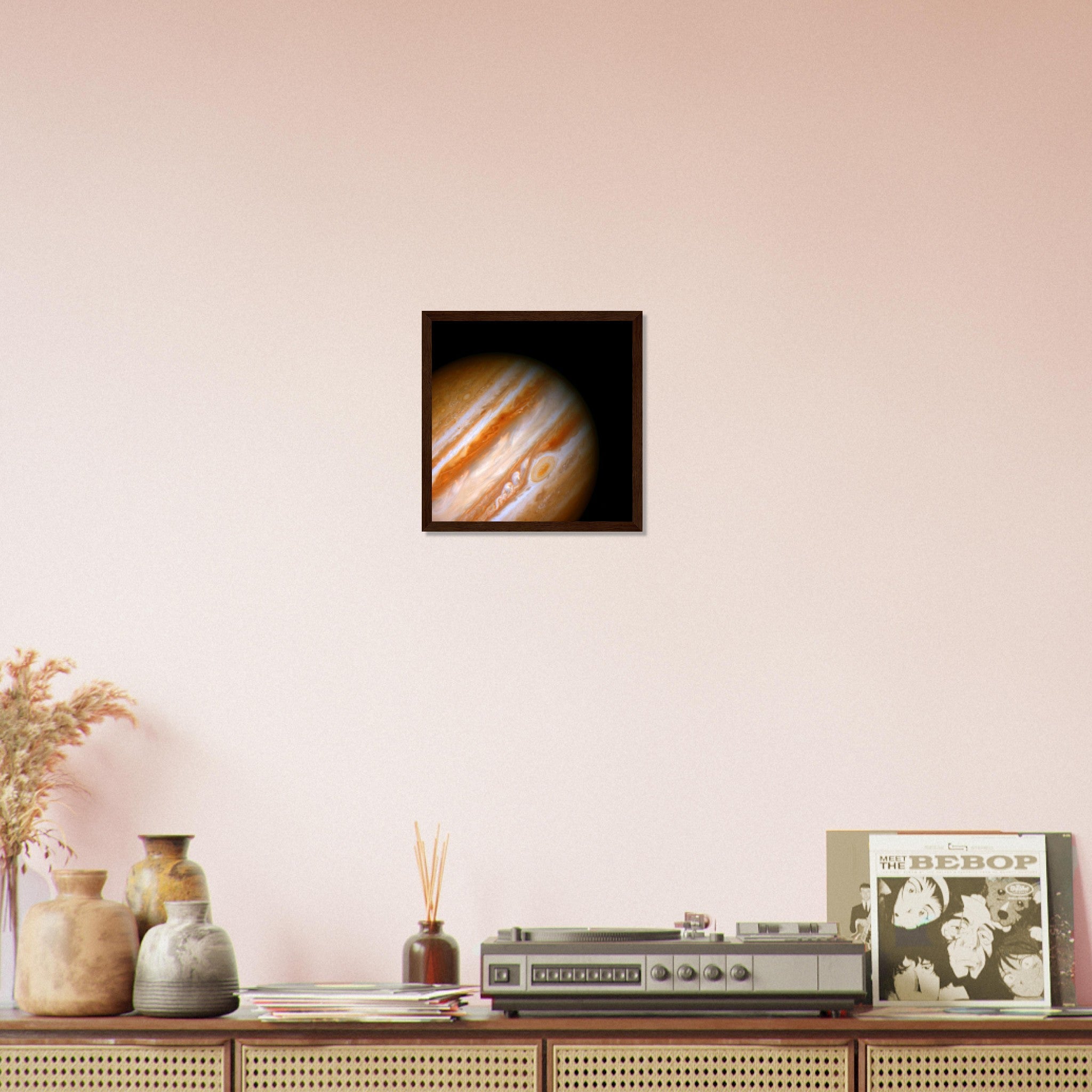 Jupiter Framed - Vintage Jupiter With Red Spot - Planet Jupiter Framed Print - WallArtPrints4U