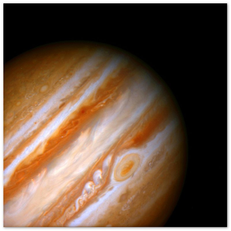 Jupiter Poster - Vintage Jupiter With Red Spot - Planet Jupiter Print - WallArtPrints4U