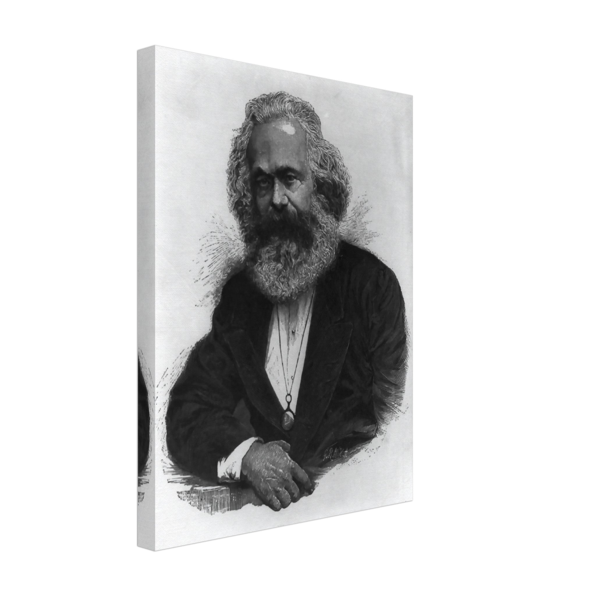 Karl Marx Canvas, Socialist Revolutionary, Vintage Photo - Iconic Karl Marx Canvas Print - Marxist Politics Philosophy - WallArtPrints4U