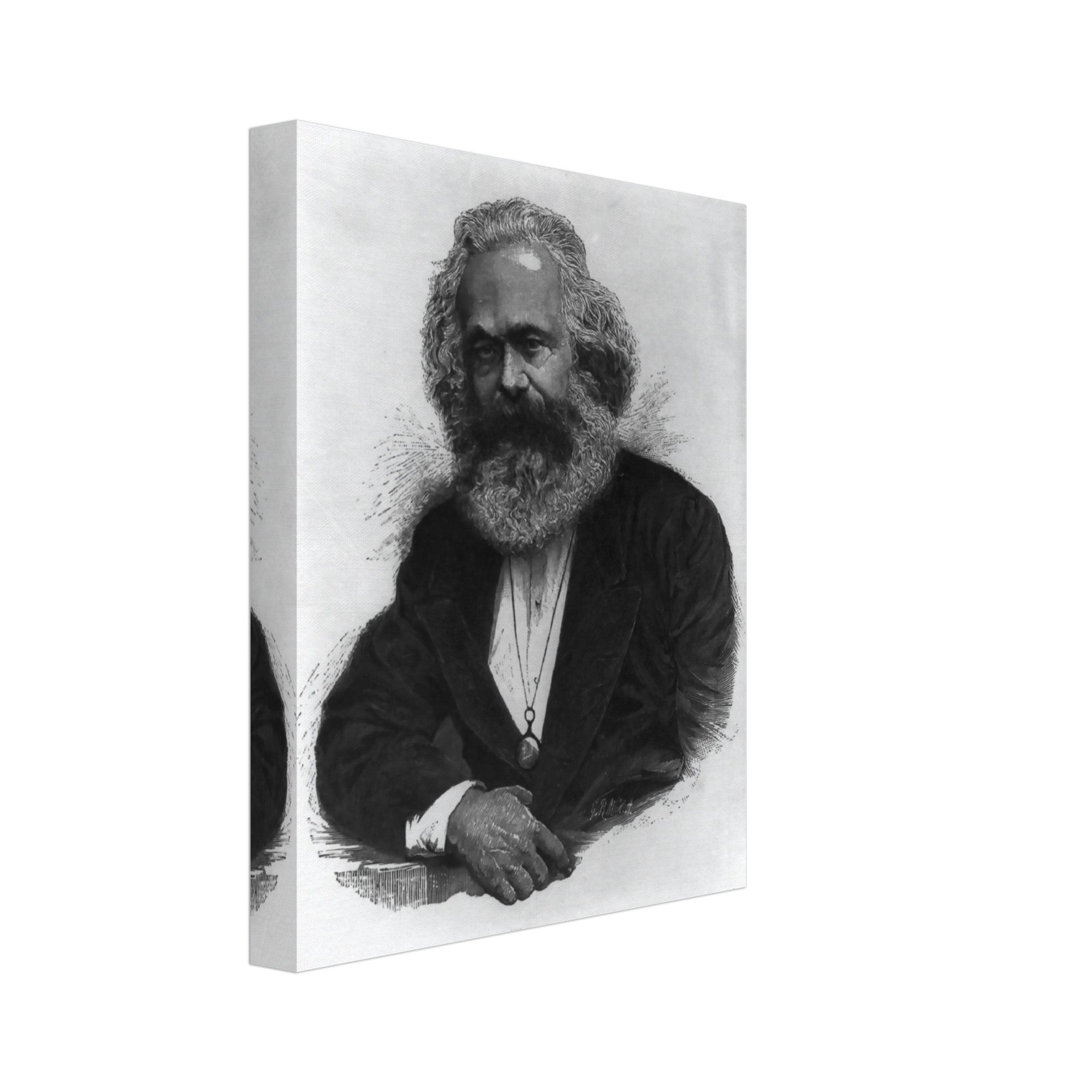 Karl Marx Canvas, Socialist Revolutionary, Vintage Photo - Iconic Karl Marx Canvas Print - Marxist Politics Philosophy - WallArtPrints4U