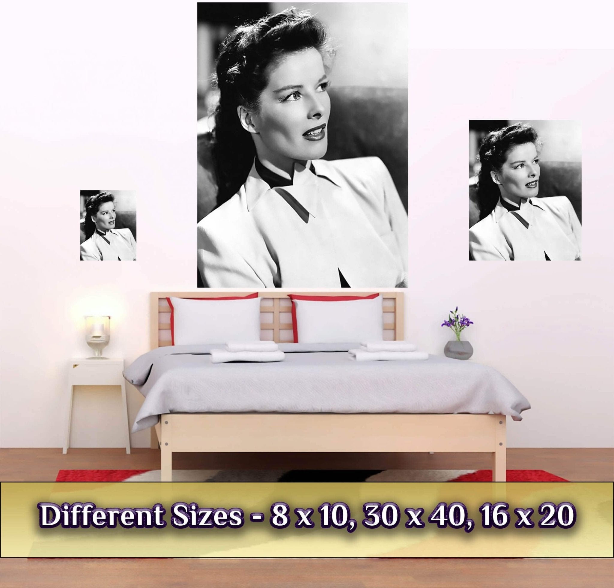 Katherine Hepburn Poster, Independent Woman Symbol, Rare Photo, Katherine Hepburn Print, Silver Screen Star - WallArtPrints4U