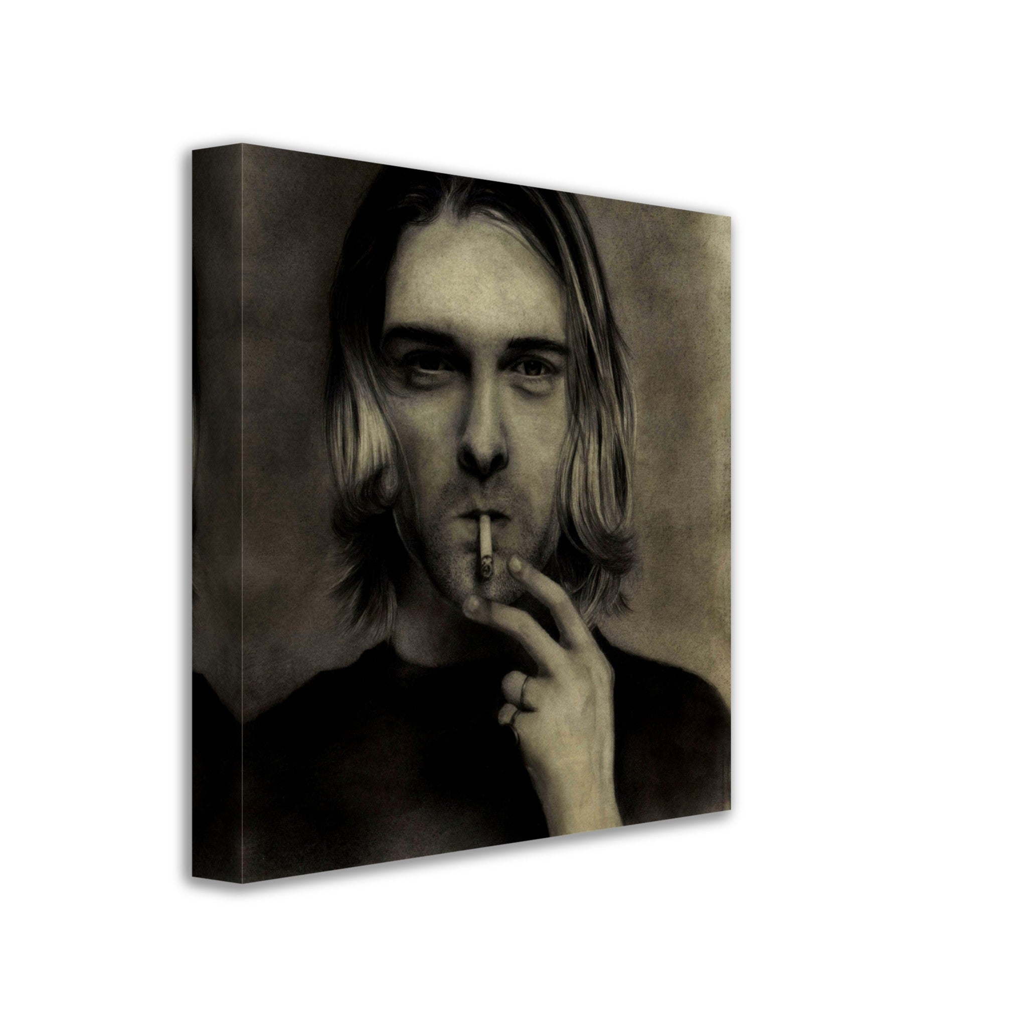 Kurt Cobain Canvas, Nirvana Singer - Kurt Cobain Canvas Print - WallArtPrints4U