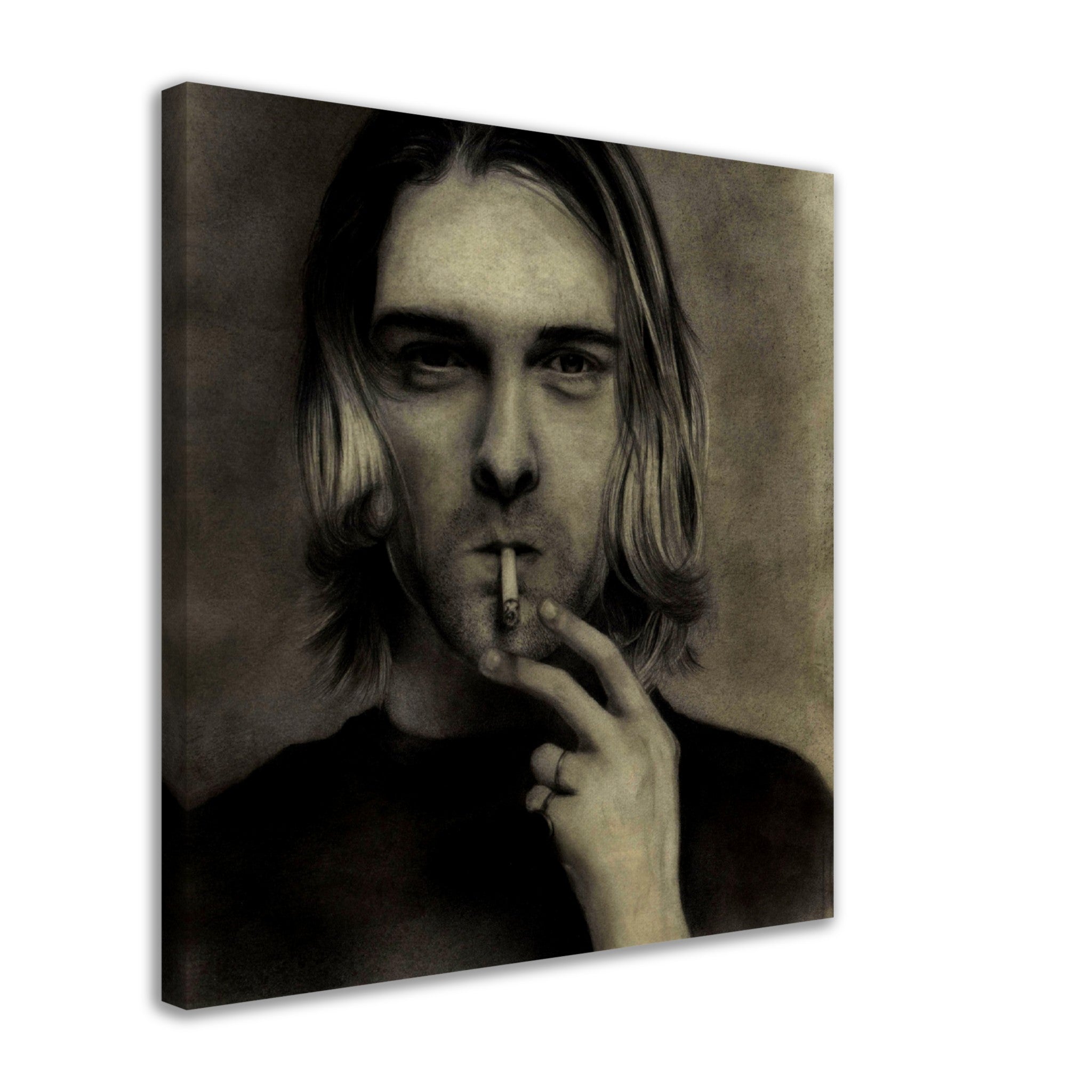 Kurt Cobain Canvas, Nirvana Singer - Kurt Cobain Canvas Print - WallArtPrints4U