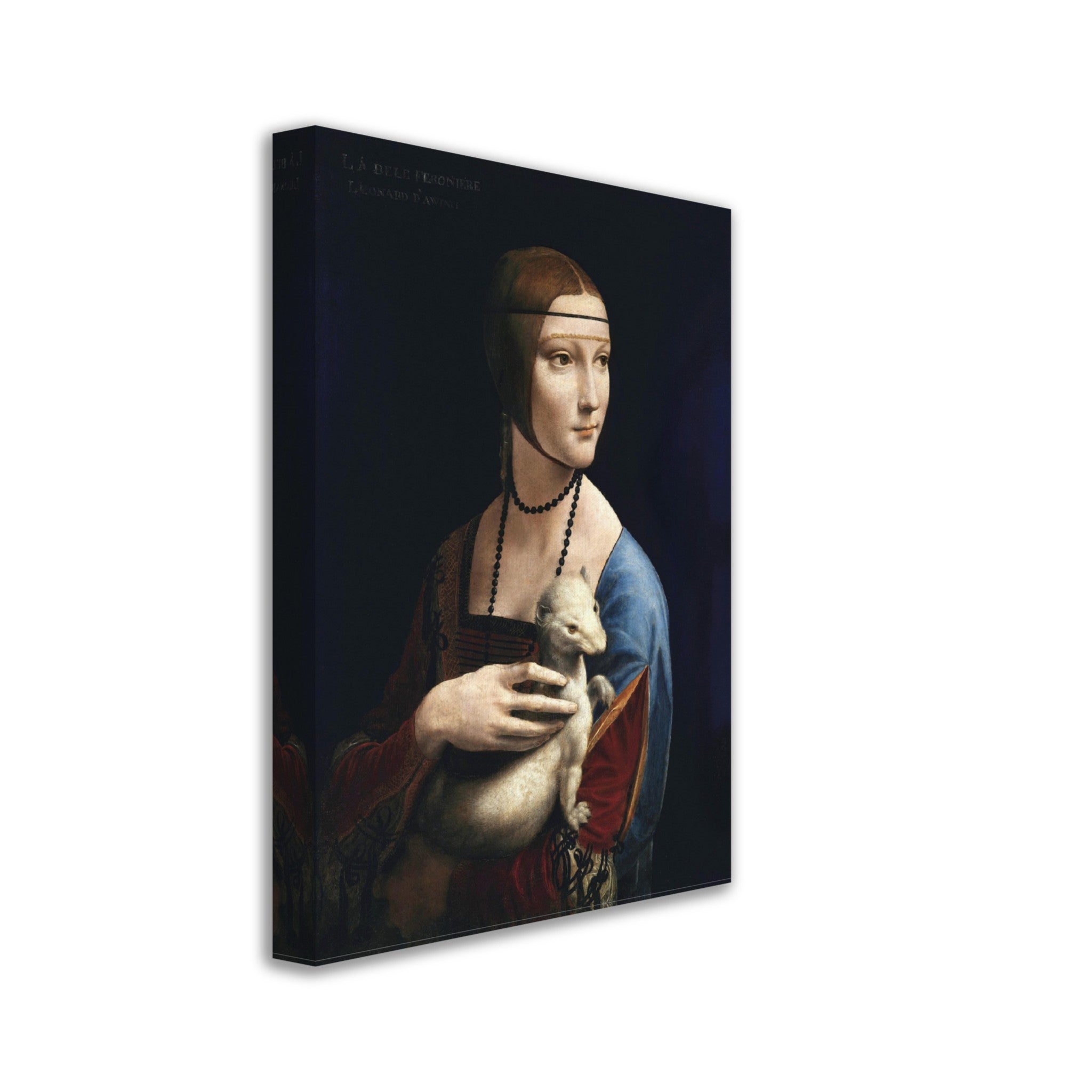 Lady With An Ermine Canvas, Leonardo Da Vinci - Lady With Ermine Canvas Print - WallArtPrints4U