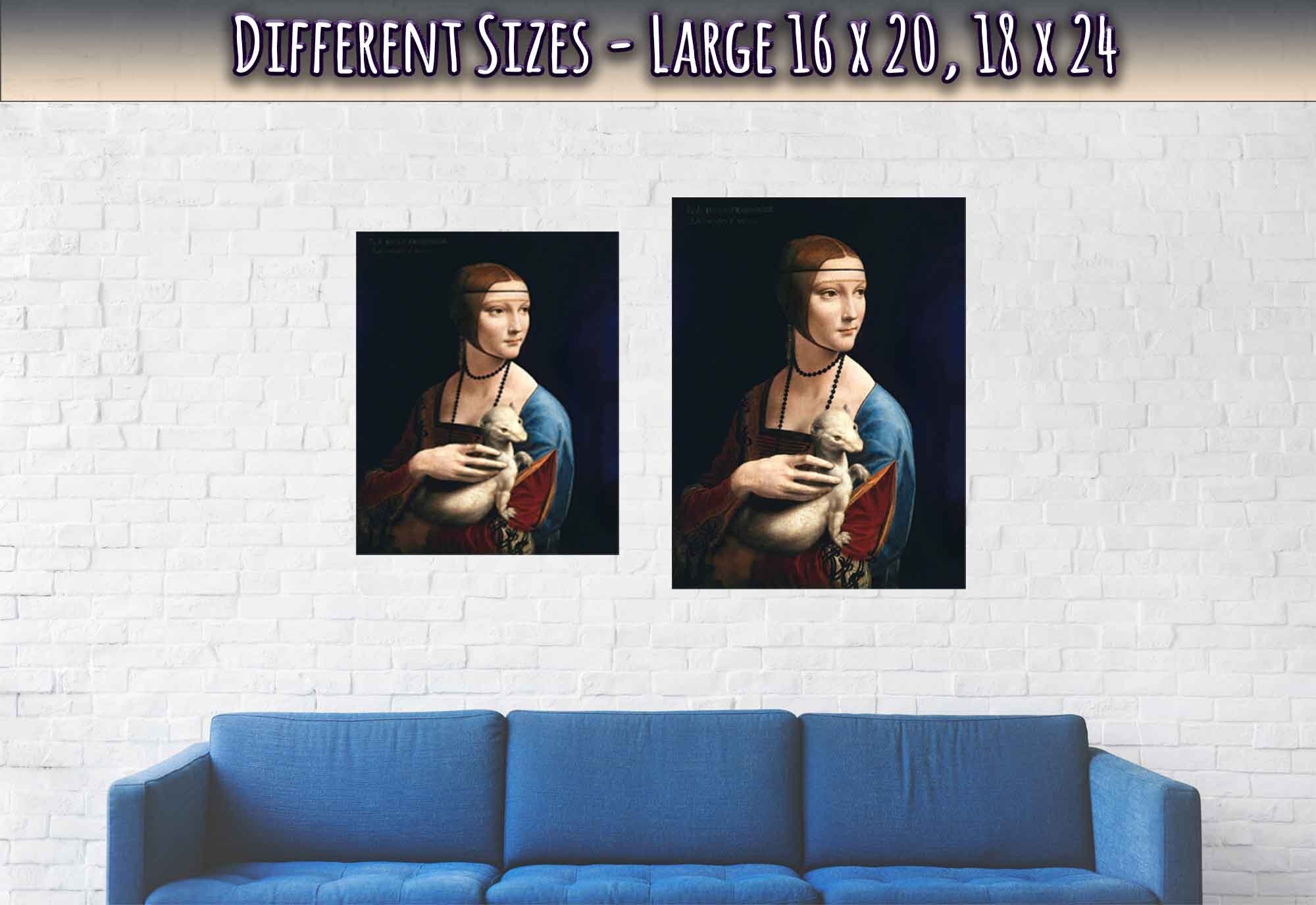 Lady With An Ermine Poster, Leonardo Da Vinci - Lady With Ermine Print - WallArtPrints4U