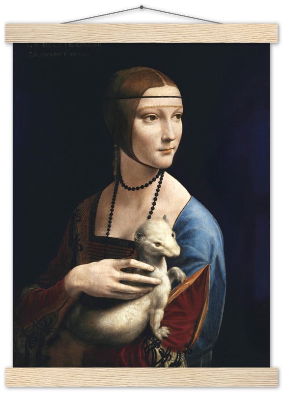 Lady With An Ermine Poster, Leonardo Da Vinci - Lady With Ermine Print - WallArtPrints4U