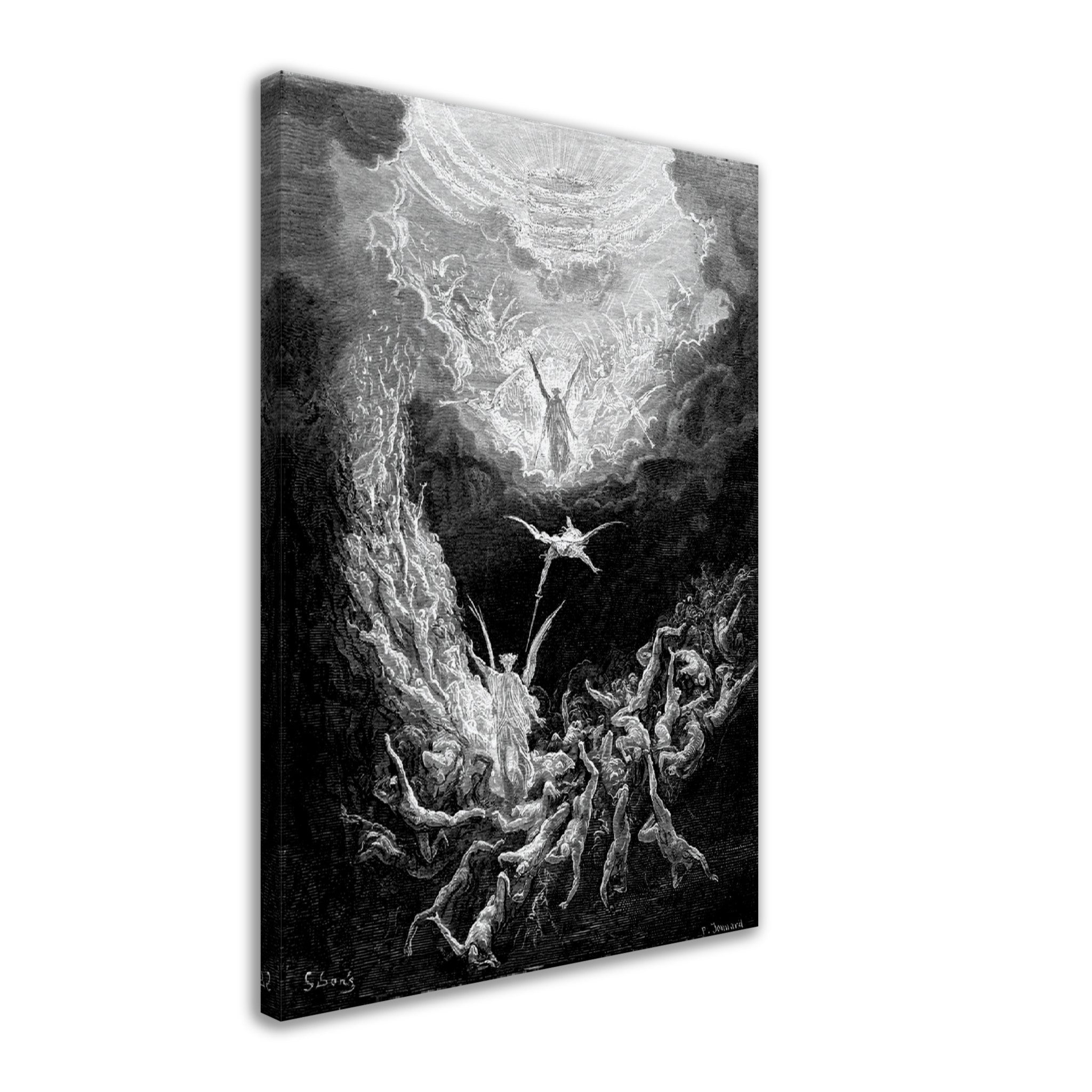 Last Judgement Canvas - Gustav Dore Canvas Print, - WallArtPrints4U