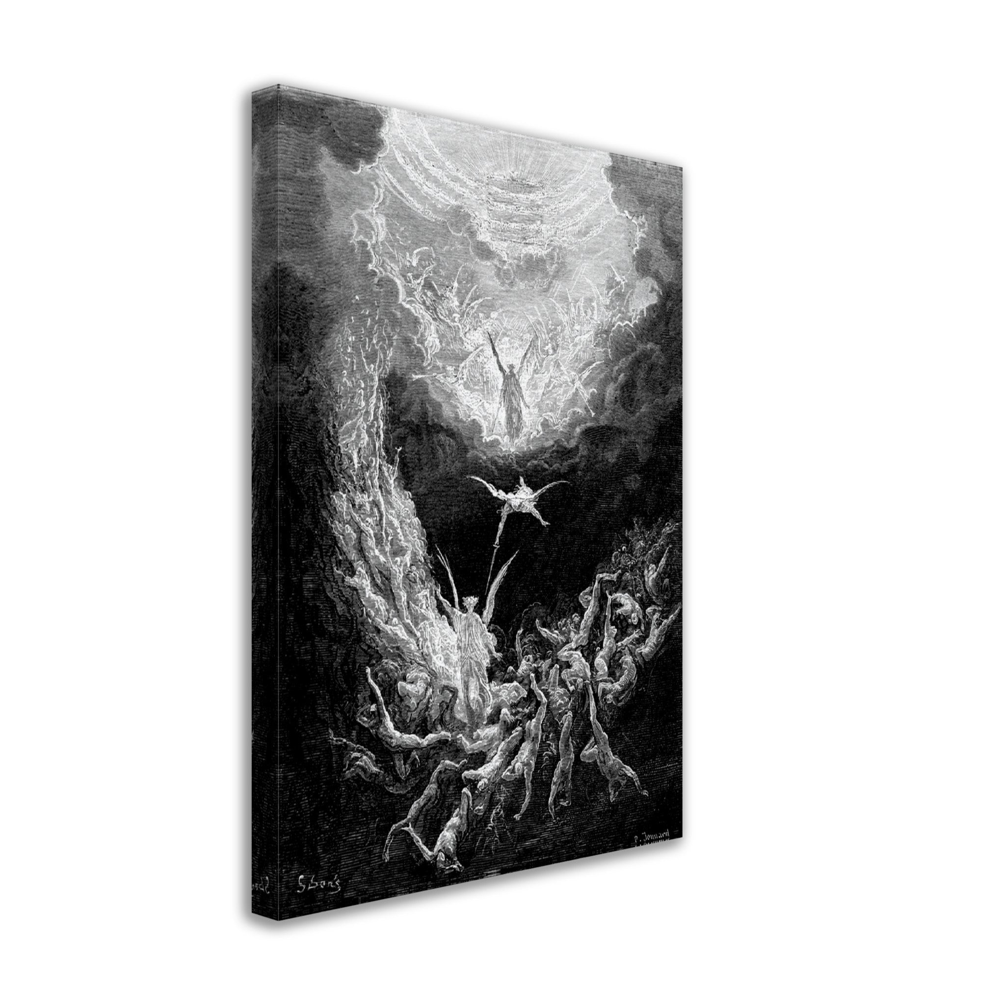 Last Judgement Canvas - Gustav Dore Canvas Print, - WallArtPrints4U