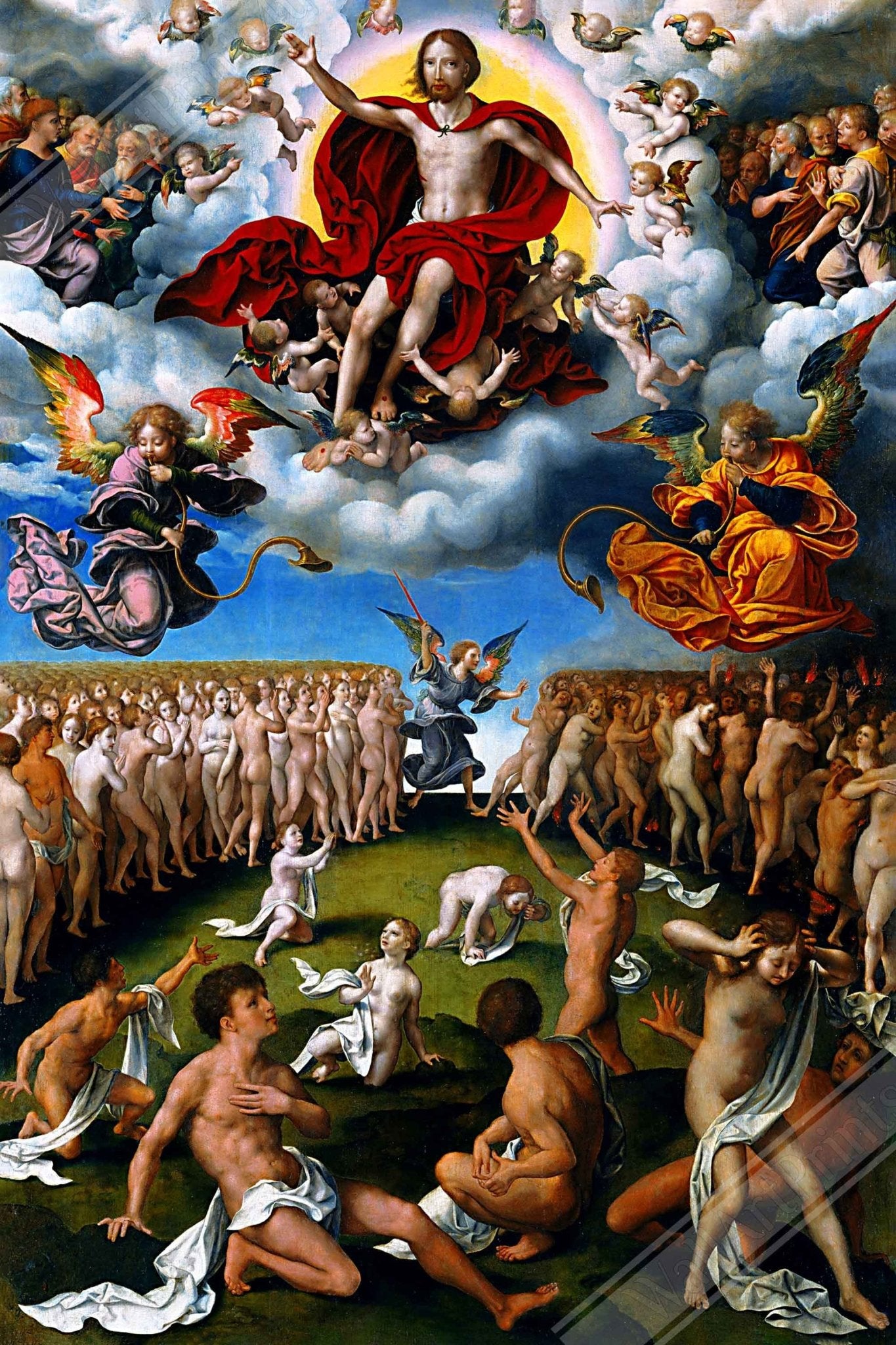 Last Judgement Canvas, Joos Van Cleve - Last Judgement Canvas Print - WallArtPrints4U