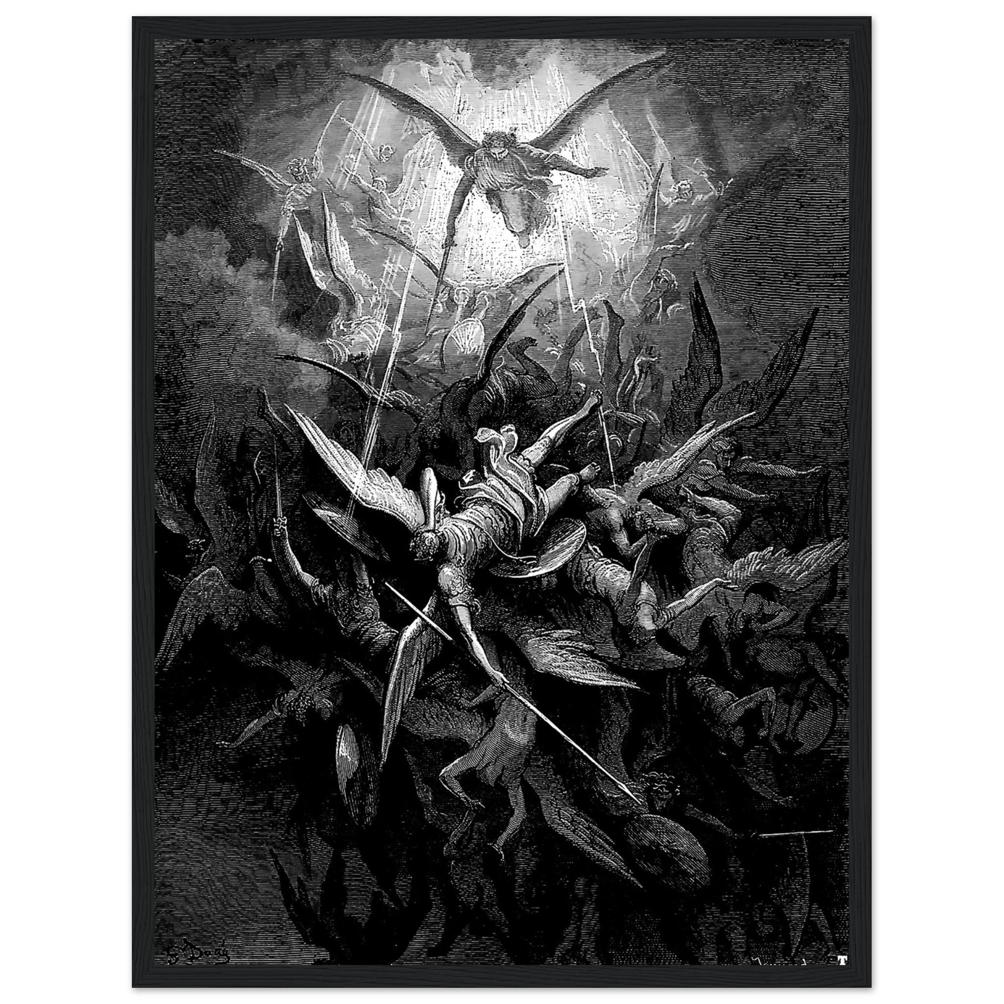 Last Judgement Framed - Gustav Dore Framed Print, - WallArtPrints4U