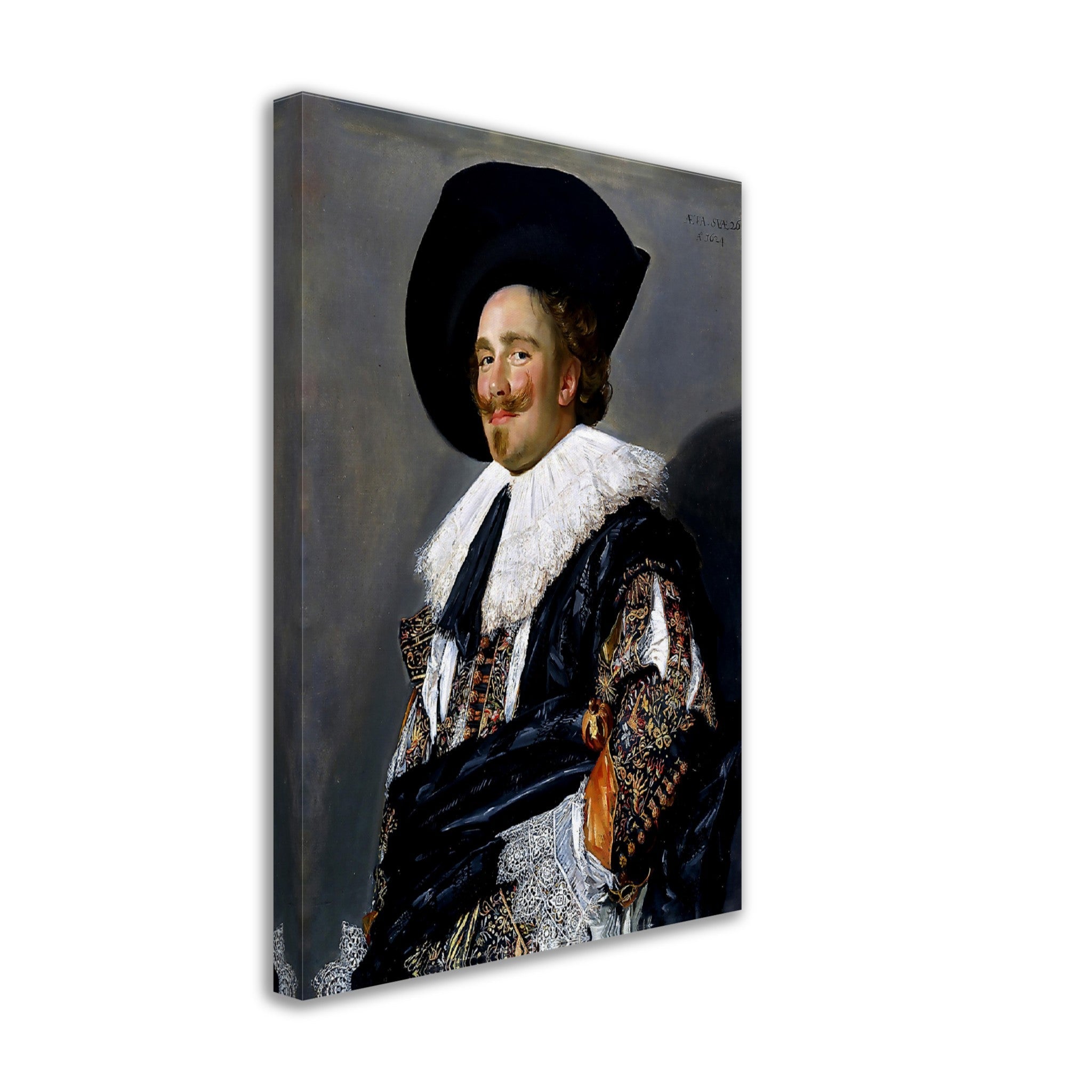 Laughing Cavalier Canvas, Franz Hals - Laughing Cavalier Canvas Print - WallArtPrints4U