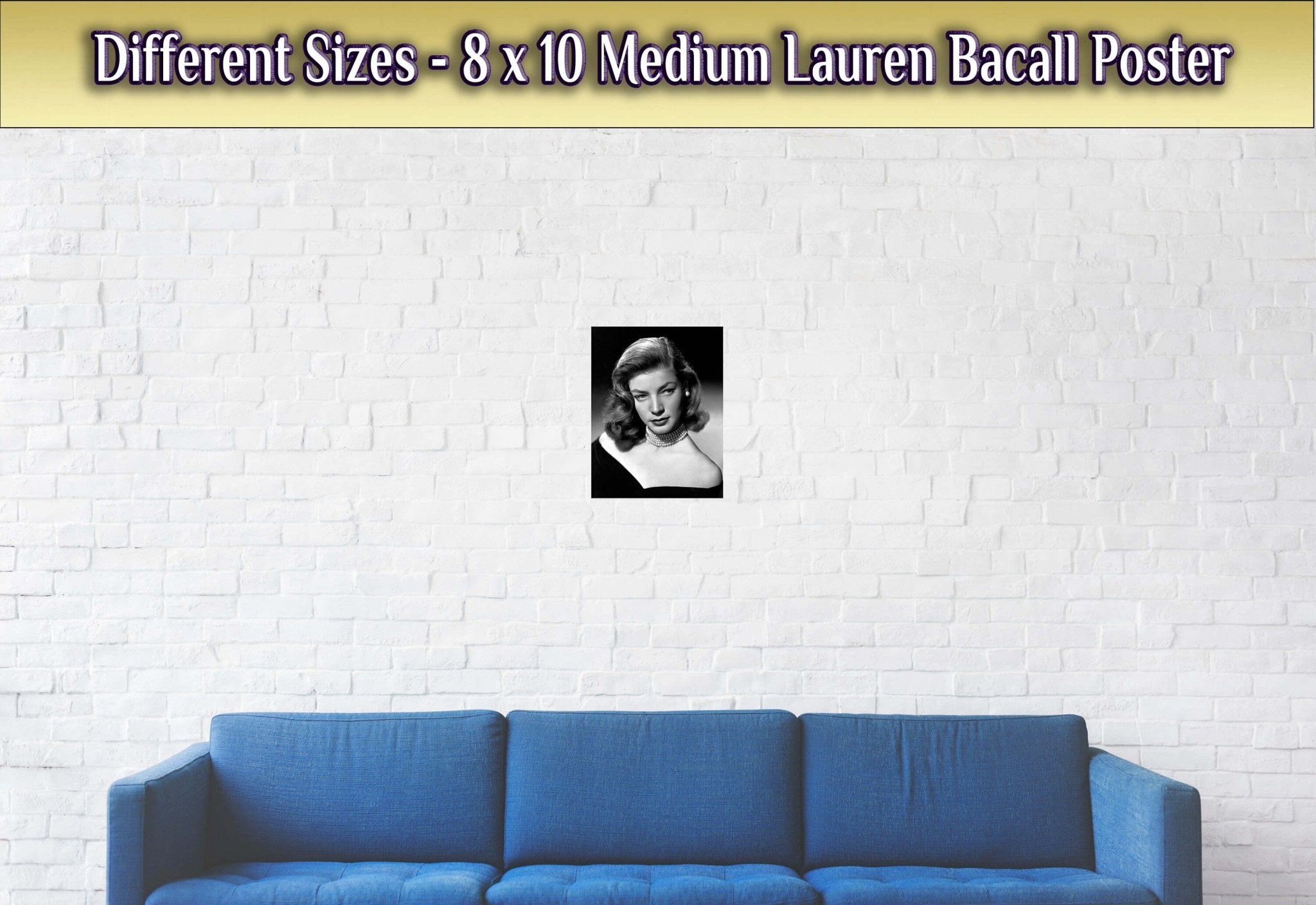 Lauren Bacall Poster, Sexiest Star #6, Vintage Photo - Iconic Lauren Bacall Print - Hollywood Silver Screen Star - WallArtPrints4U