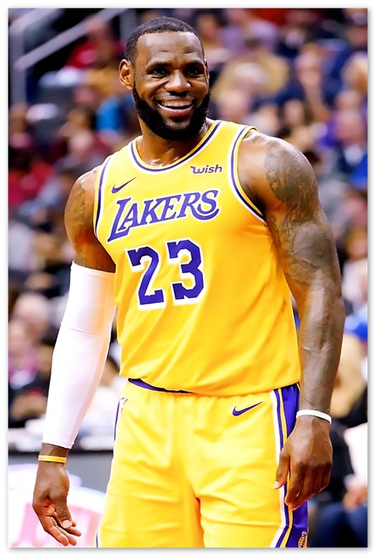 Lebron James Poster, Photo Portrait, La Lakers Lebron James Print - WallArtPrints4U