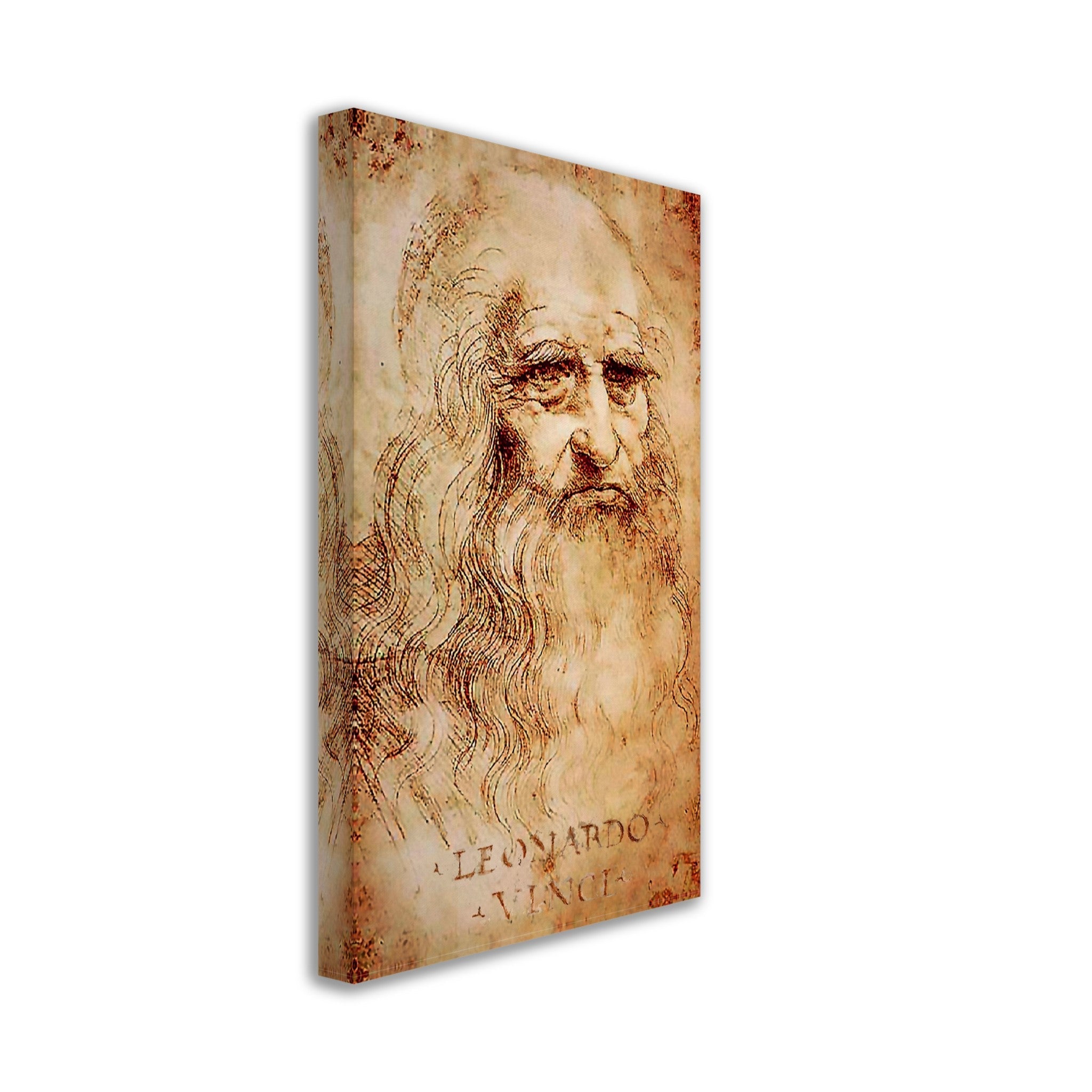 Leonardo Da Vinci Canvas, Self Portrait - Iconic Leonardo Da Vinci Canvas Print - Historical Genius - WallArtPrints4U