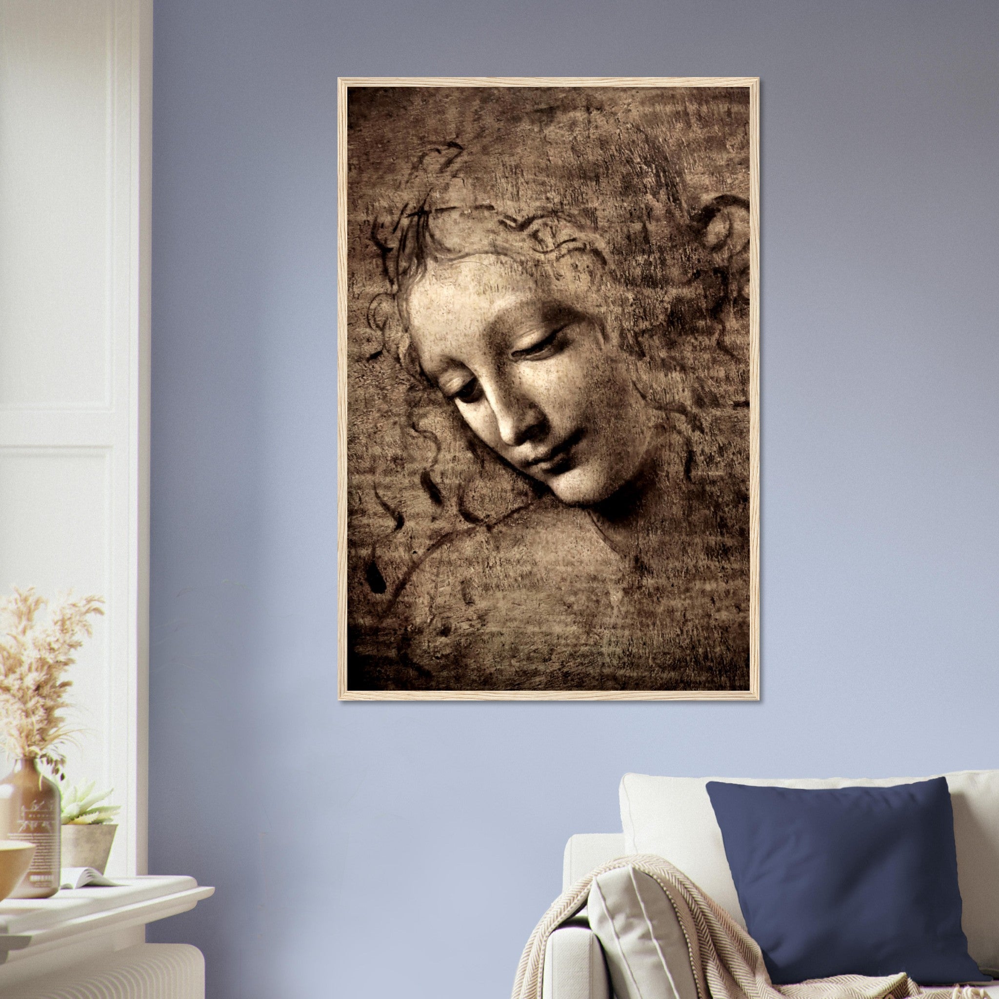 Leonardo Da Vinci Framed Print, La Scapigliata Framed - WallArtPrints4U