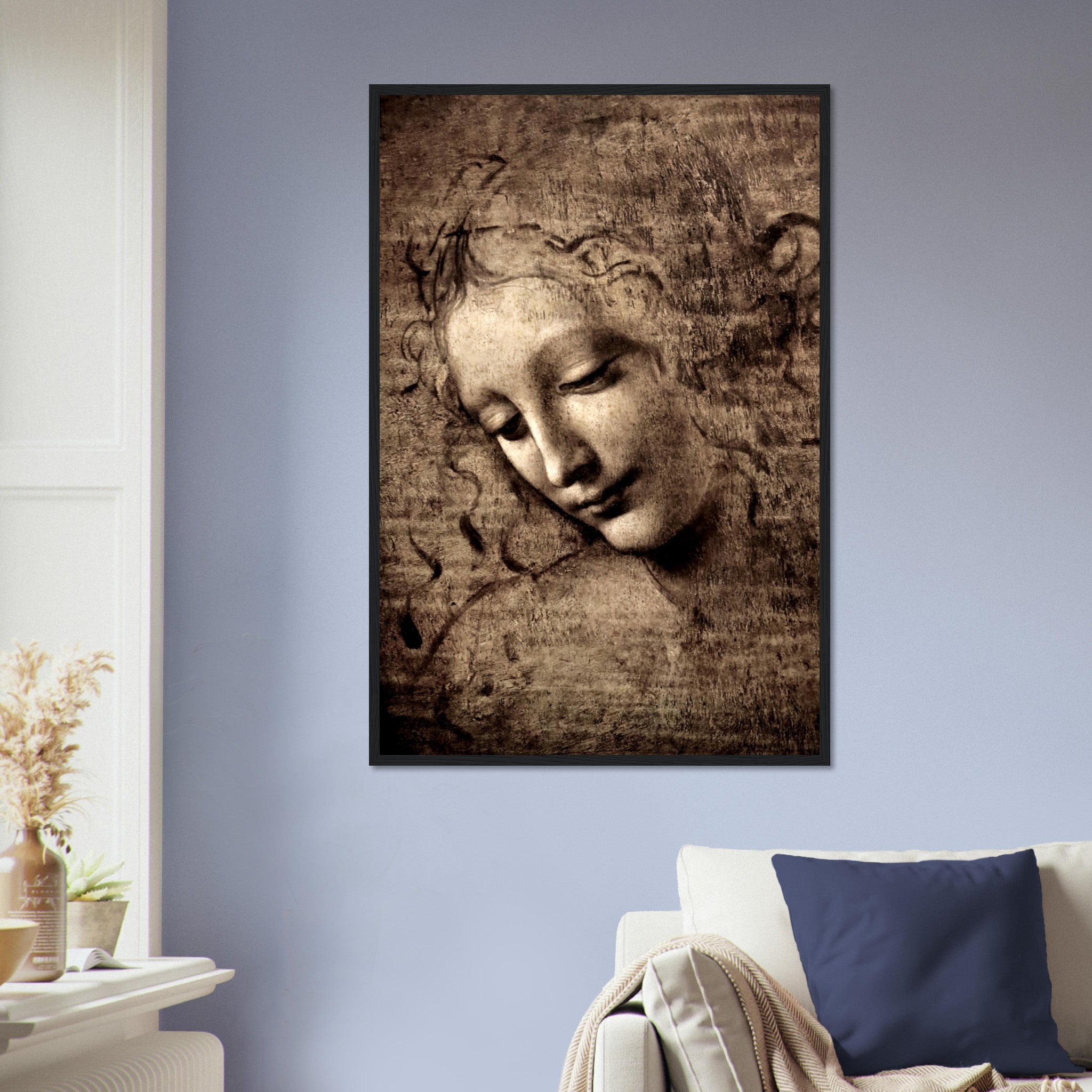 Leonardo Da Vinci Framed Print, La Scapigliata Framed - WallArtPrints4U