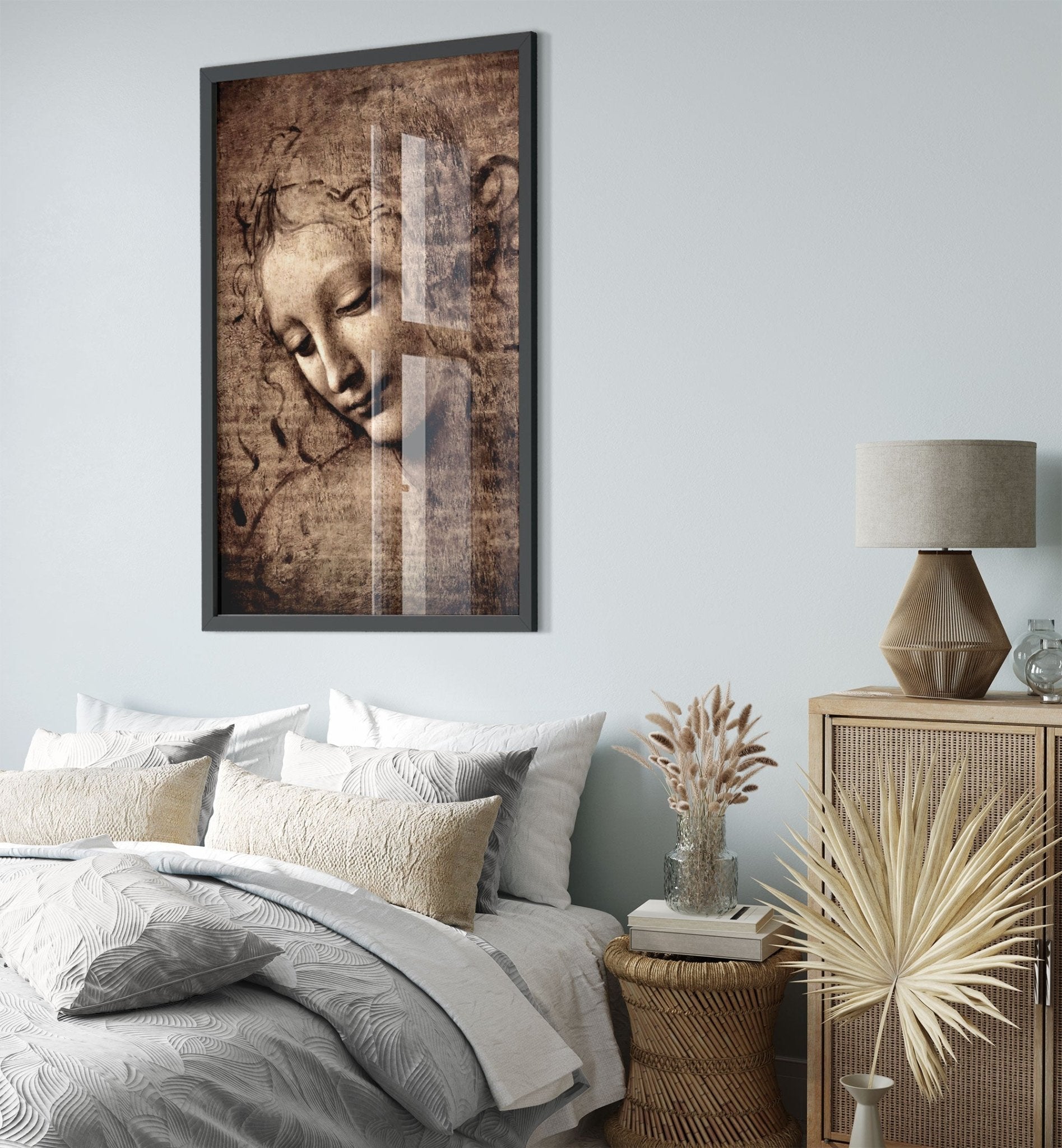 Leonardo Da Vinci Framed Print, La Scapigliata Framed - WallArtPrints4U