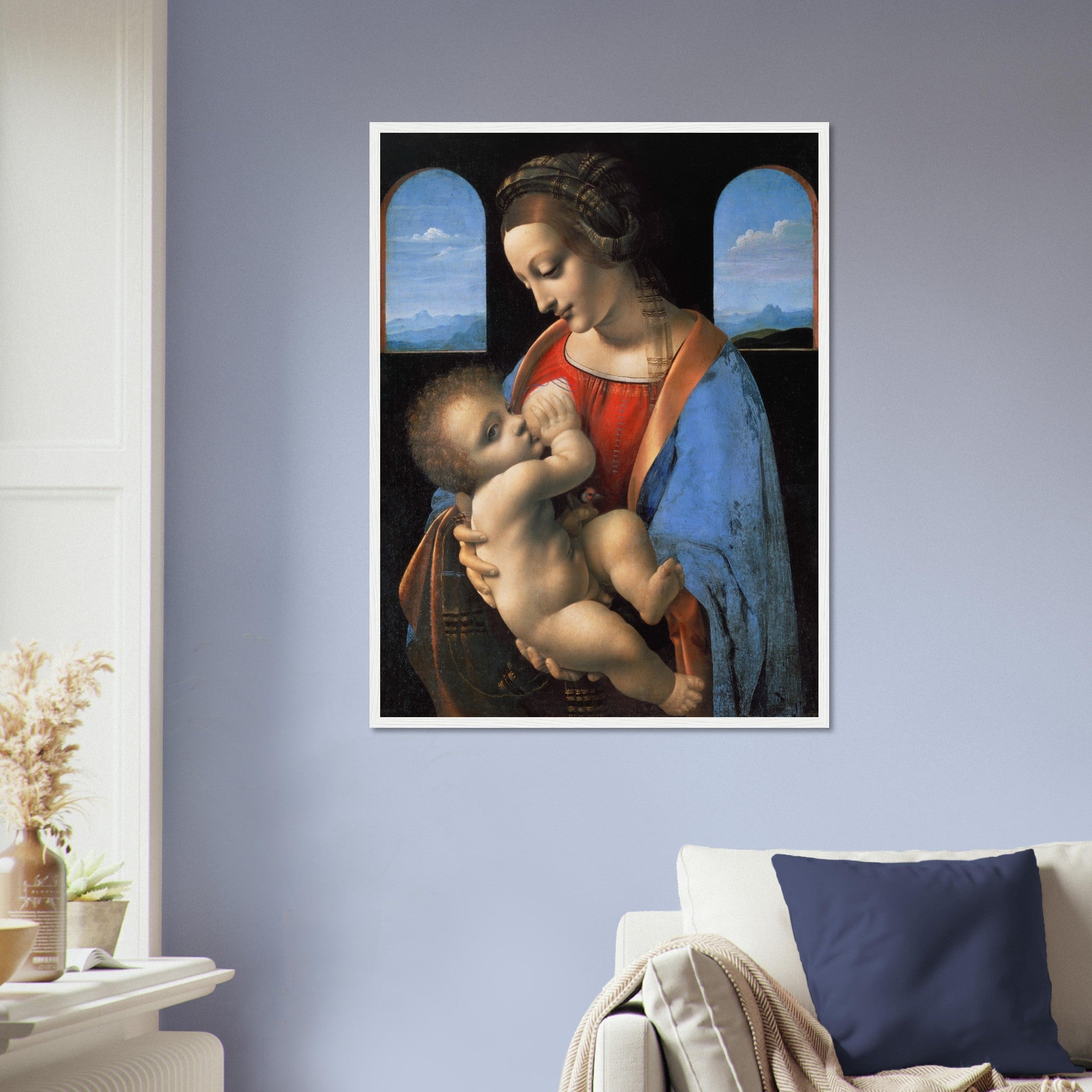 Leonardo Da Vinci Framed Print, Madonna Litta Framed - WallArtPrints4U