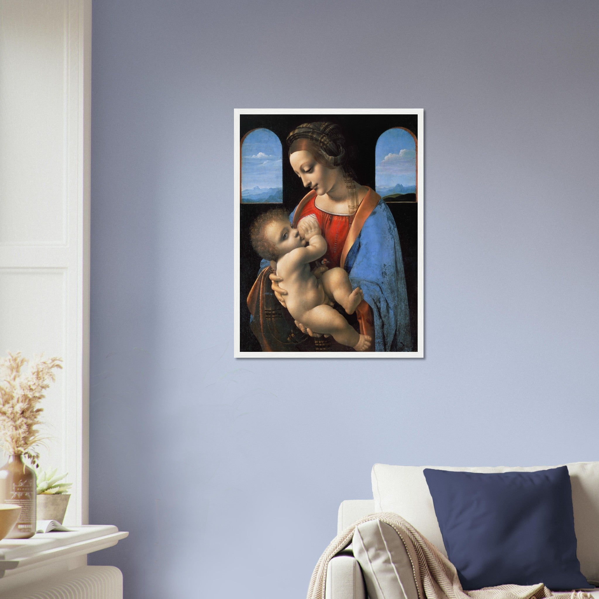 Leonardo Da Vinci Framed Print, Madonna Litta Framed - WallArtPrints4U