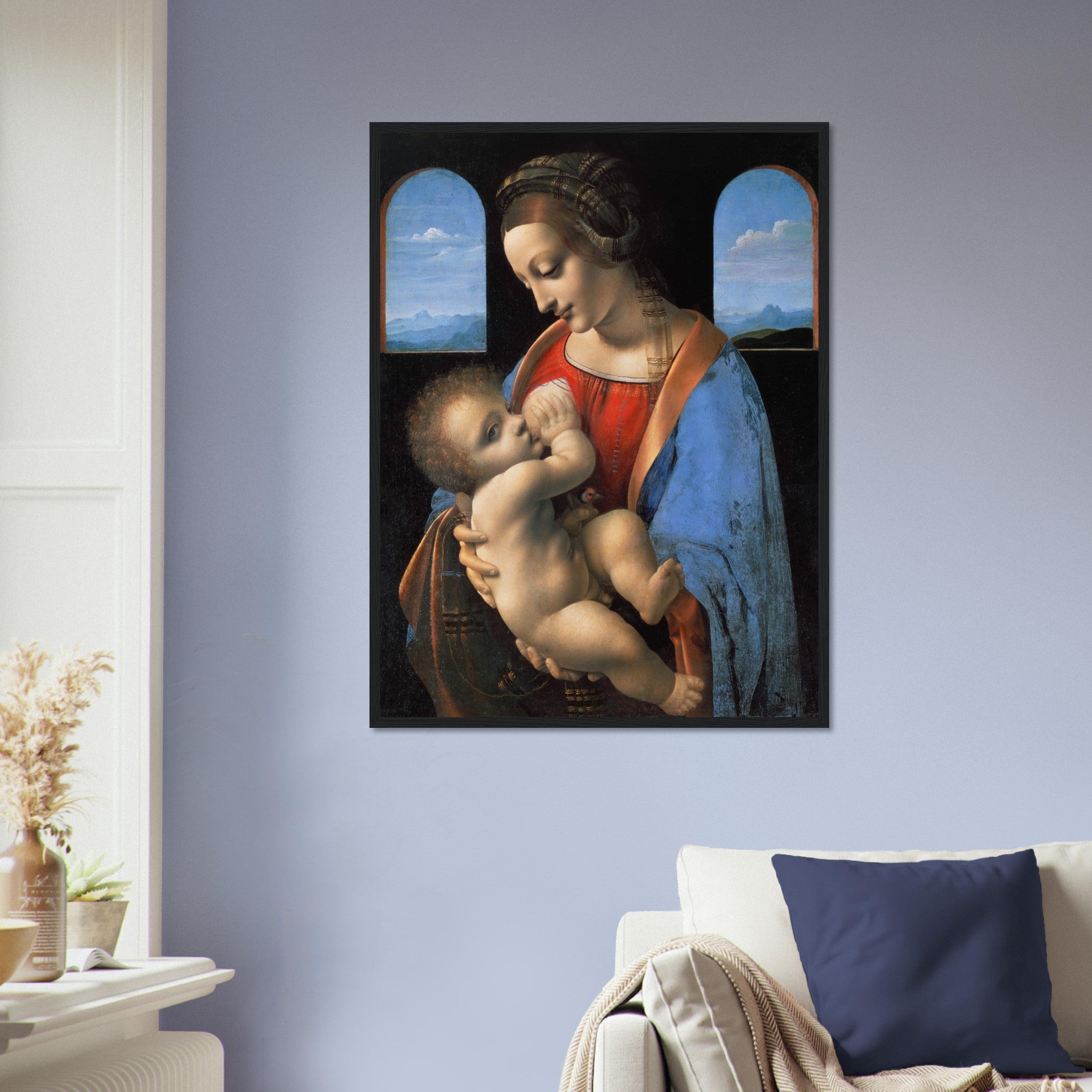 Leonardo Da Vinci Framed Print, Madonna Litta Framed - WallArtPrints4U