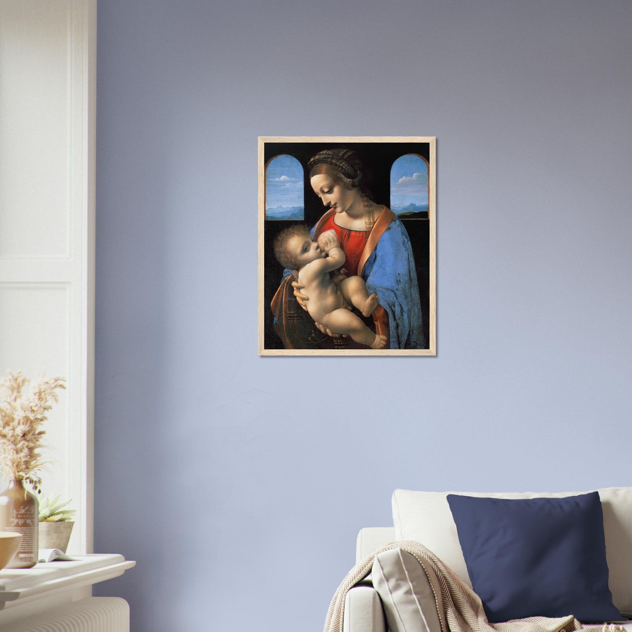 Leonardo Da Vinci Framed Print, Madonna Litta Framed - WallArtPrints4U