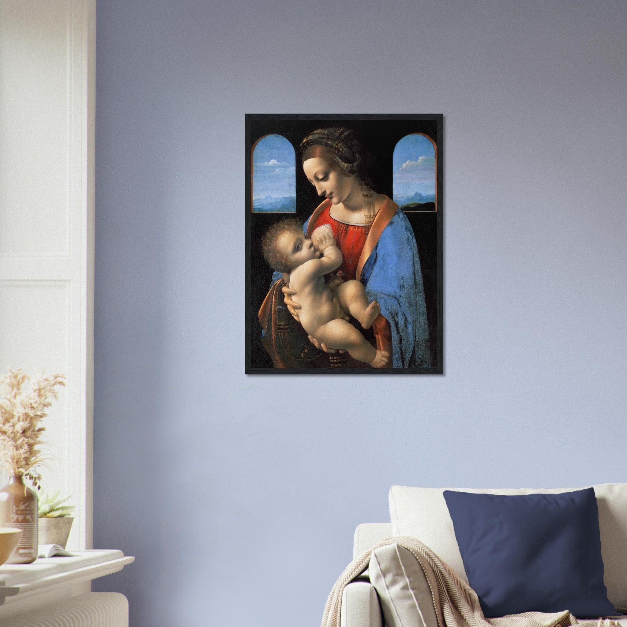 Leonardo Da Vinci Framed Print, Madonna Litta Framed - WallArtPrints4U