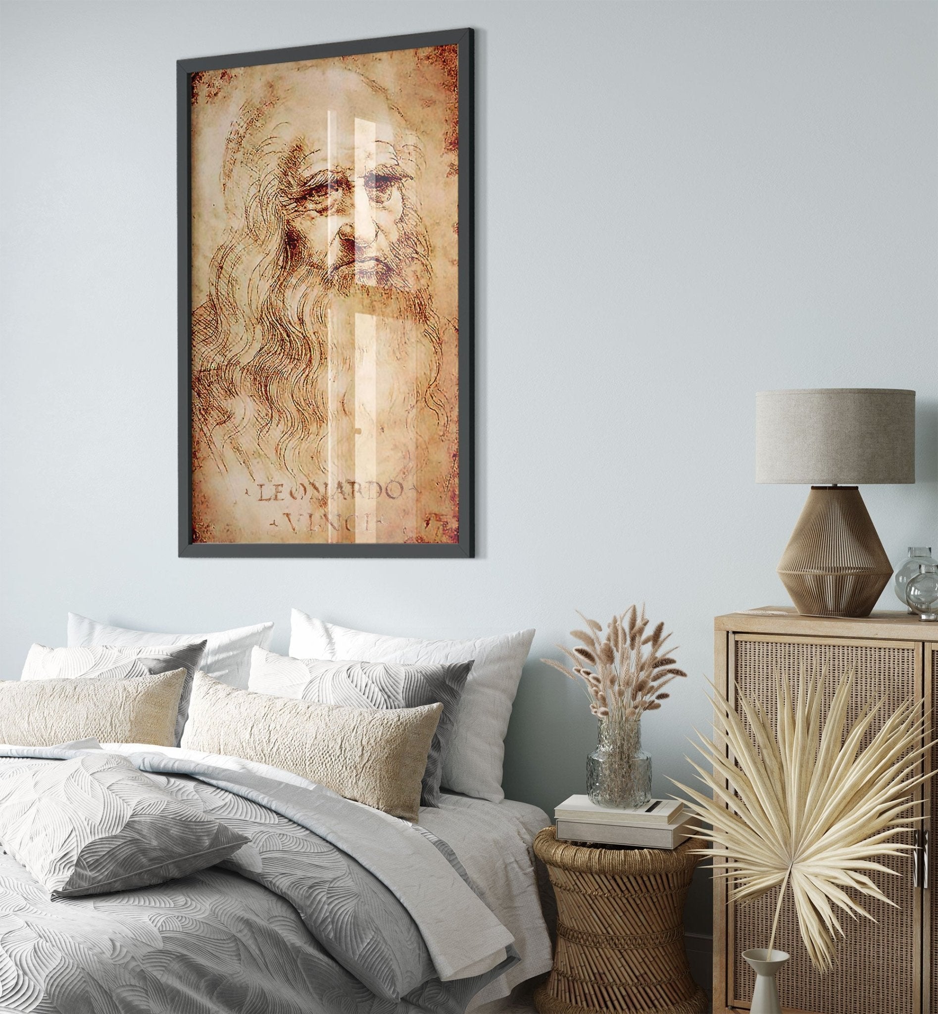 Leonardo Da Vinci Framed, Self Portrait - Iconic Leonardo Da Vinci Framed Print - Historical Genius - WallArtPrints4U