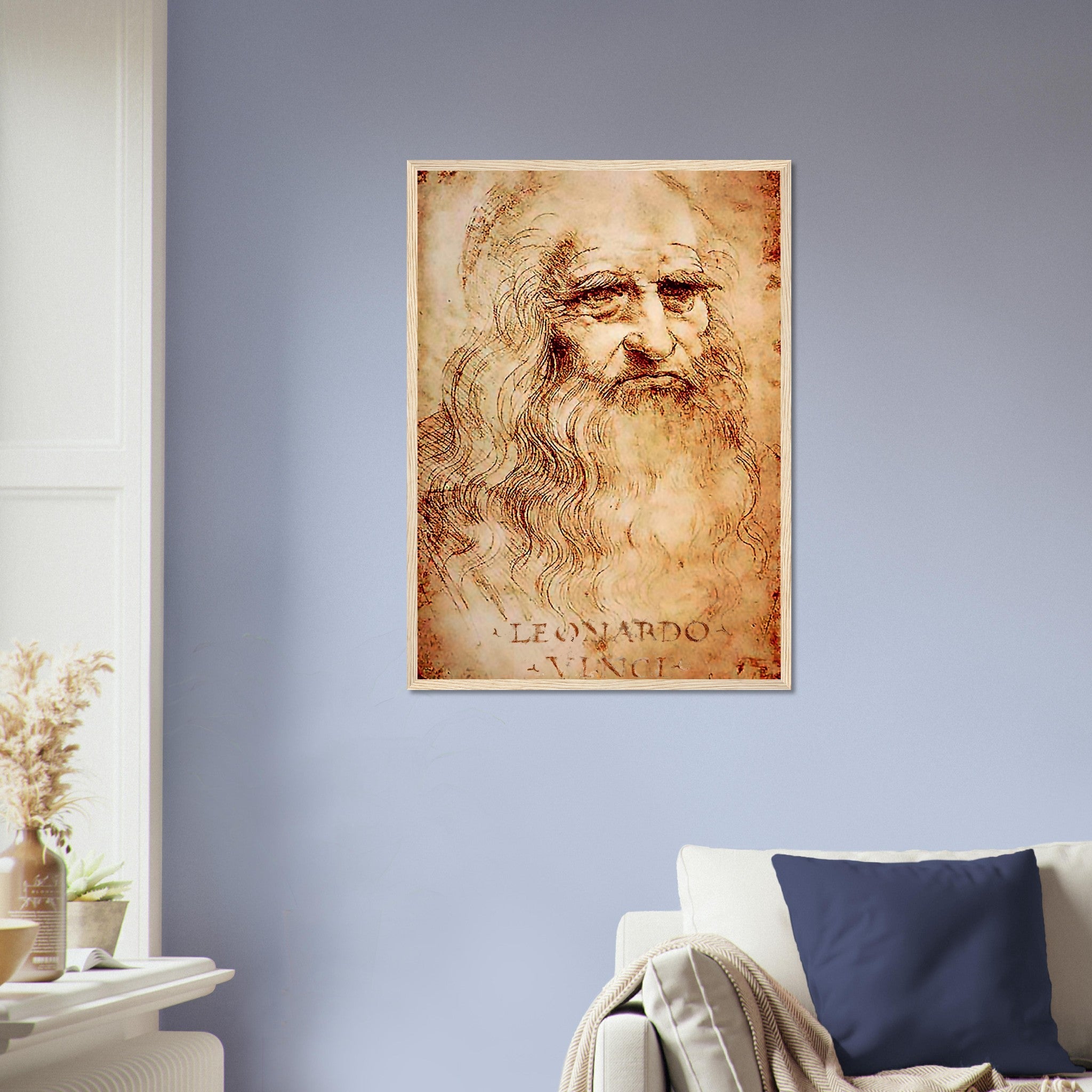 Leonardo Da Vinci Framed, Self Portrait - Iconic Leonardo Da Vinci Framed Print - Historical Genius - WallArtPrints4U